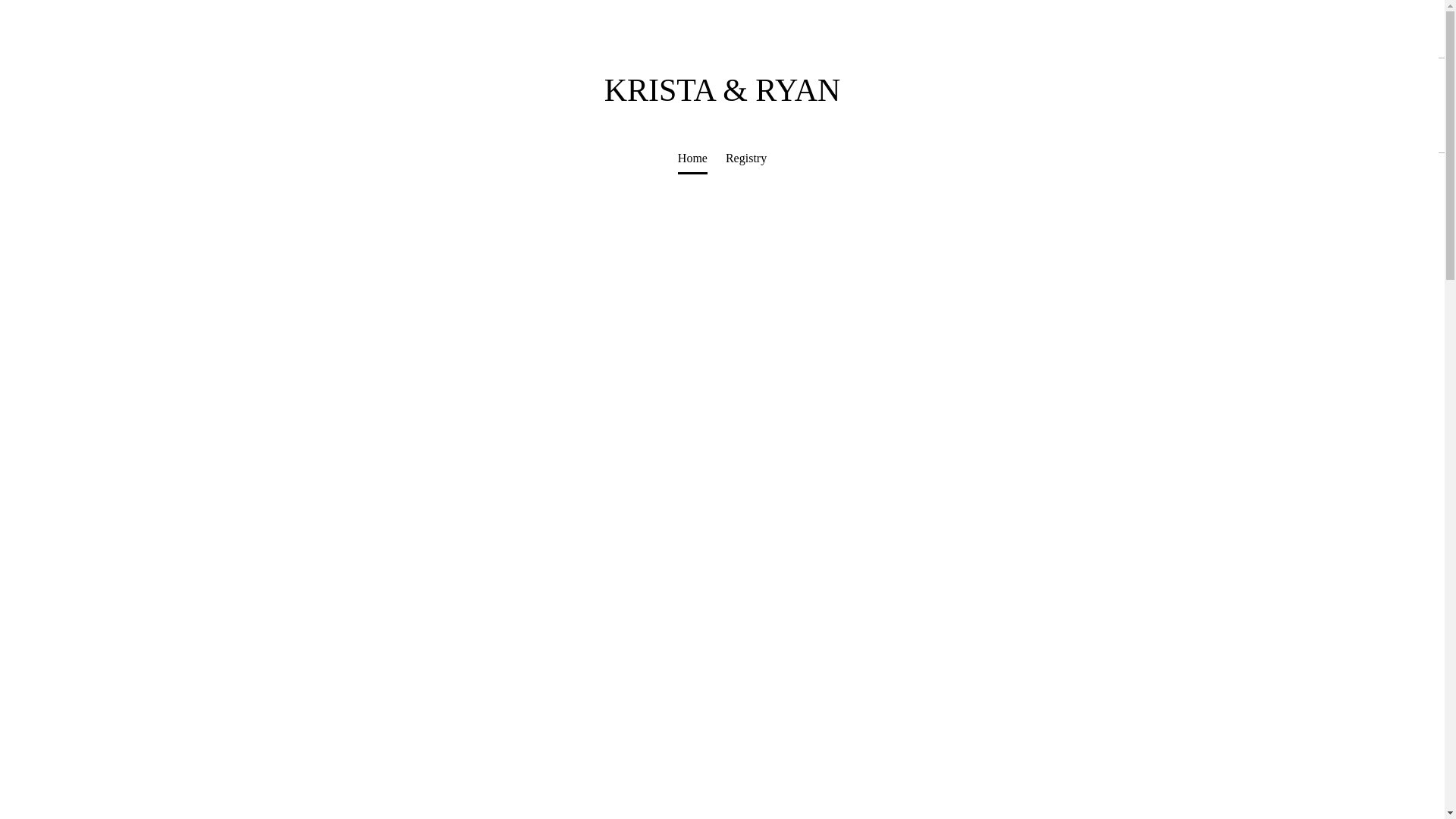 website screenshot of https://kristaandryanriviere.com/