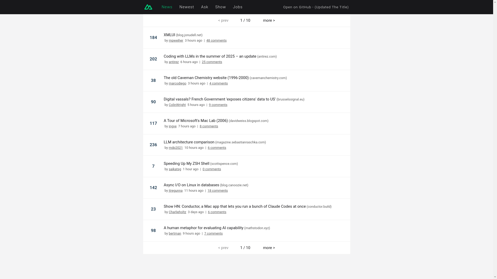 website screenshot of https://my-hc-news.pages.dev/