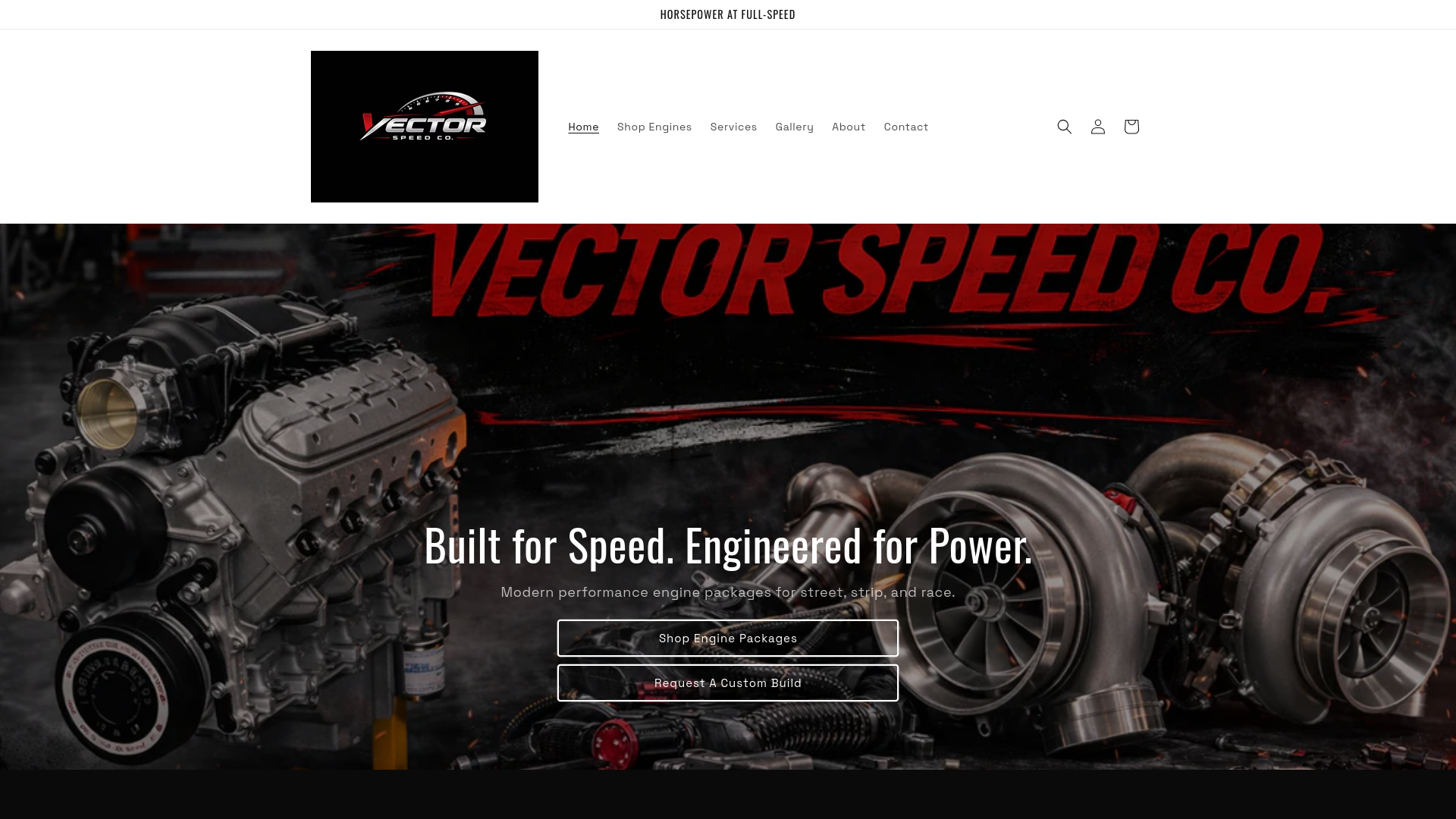 website screenshot of https://titanengineworks.com