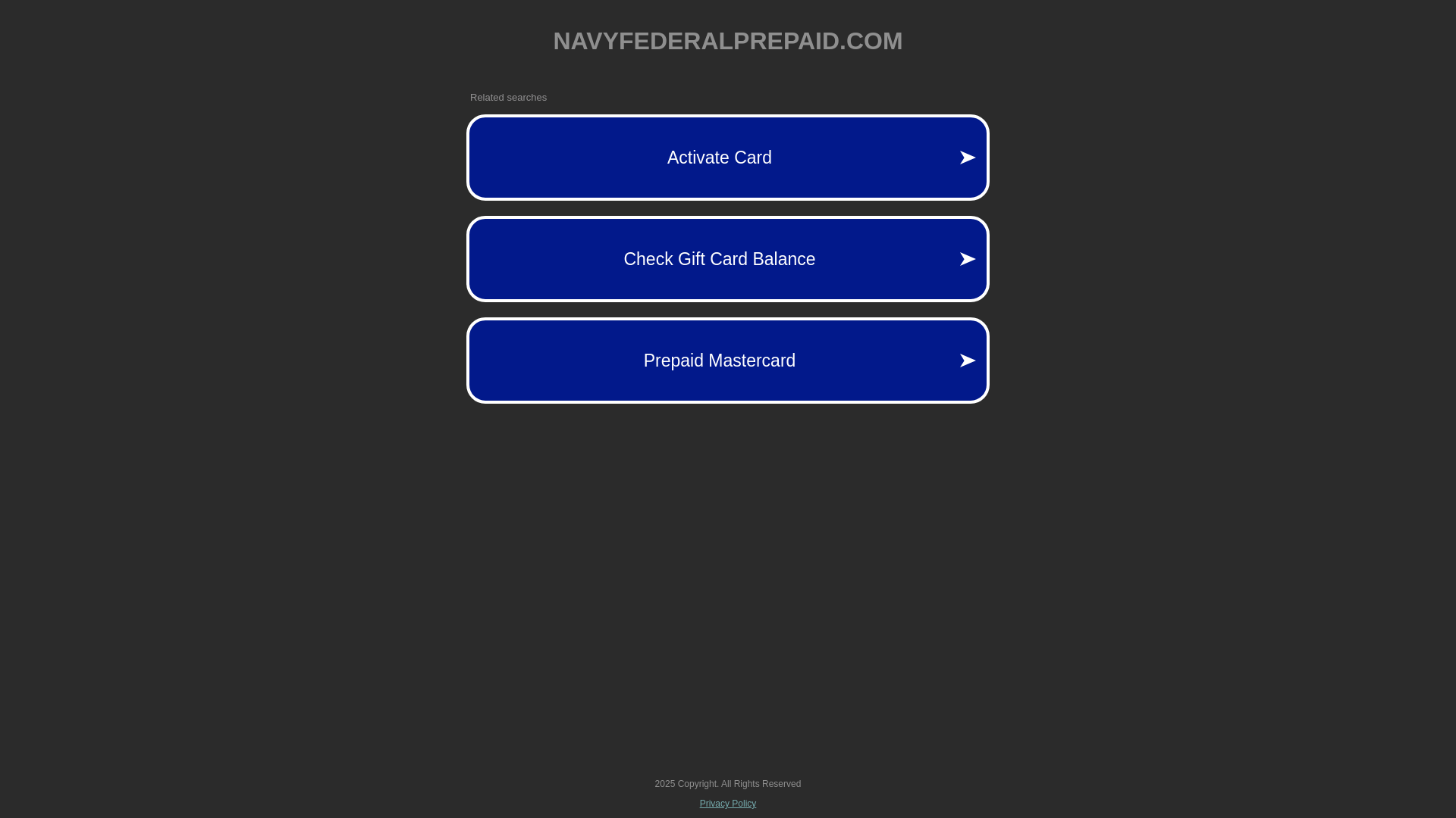 website screenshot of https://navyfederalprepaid.com/