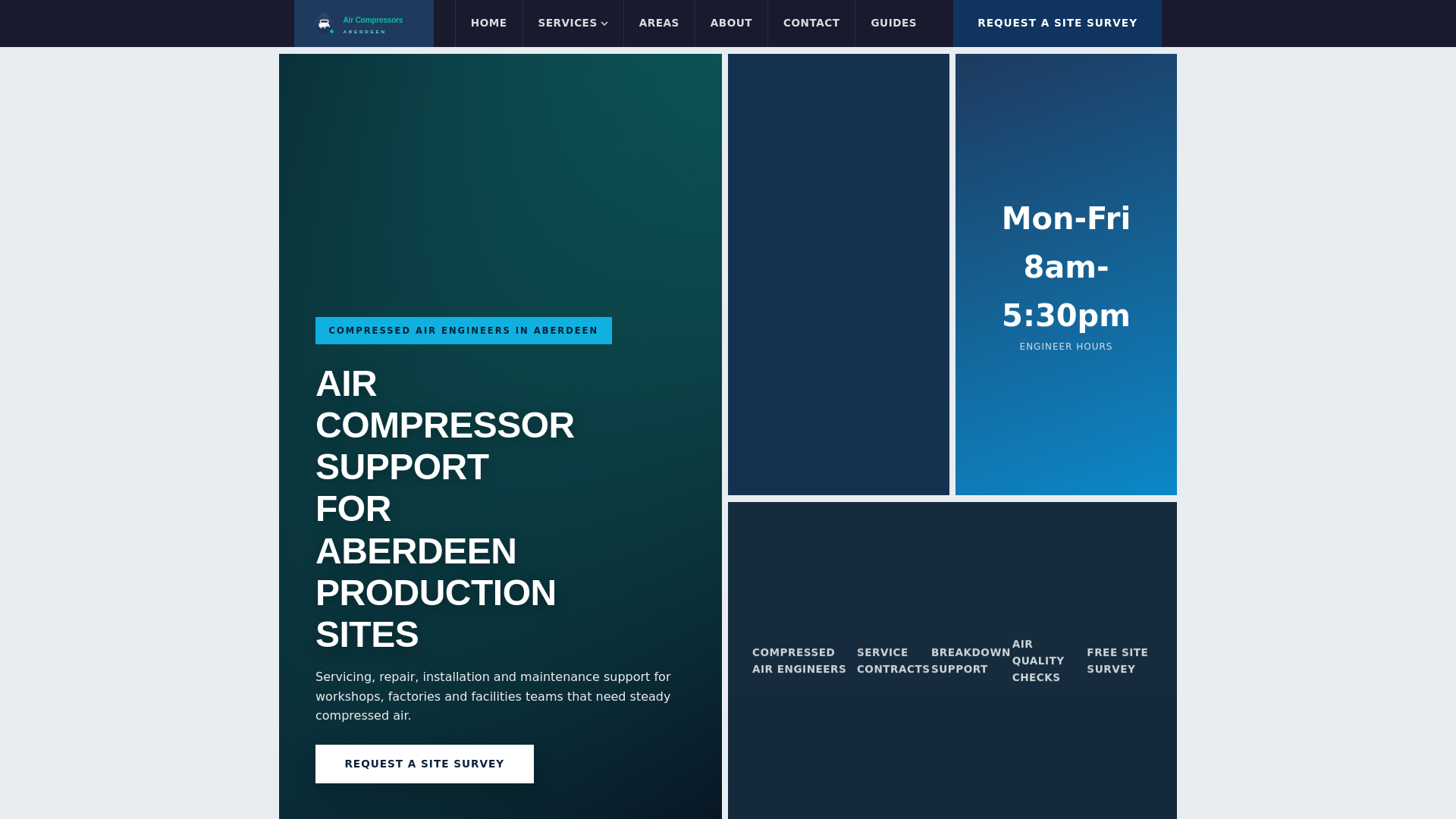 website screenshot of https://aircompressorsaberdeen-co-uk.pages.dev/