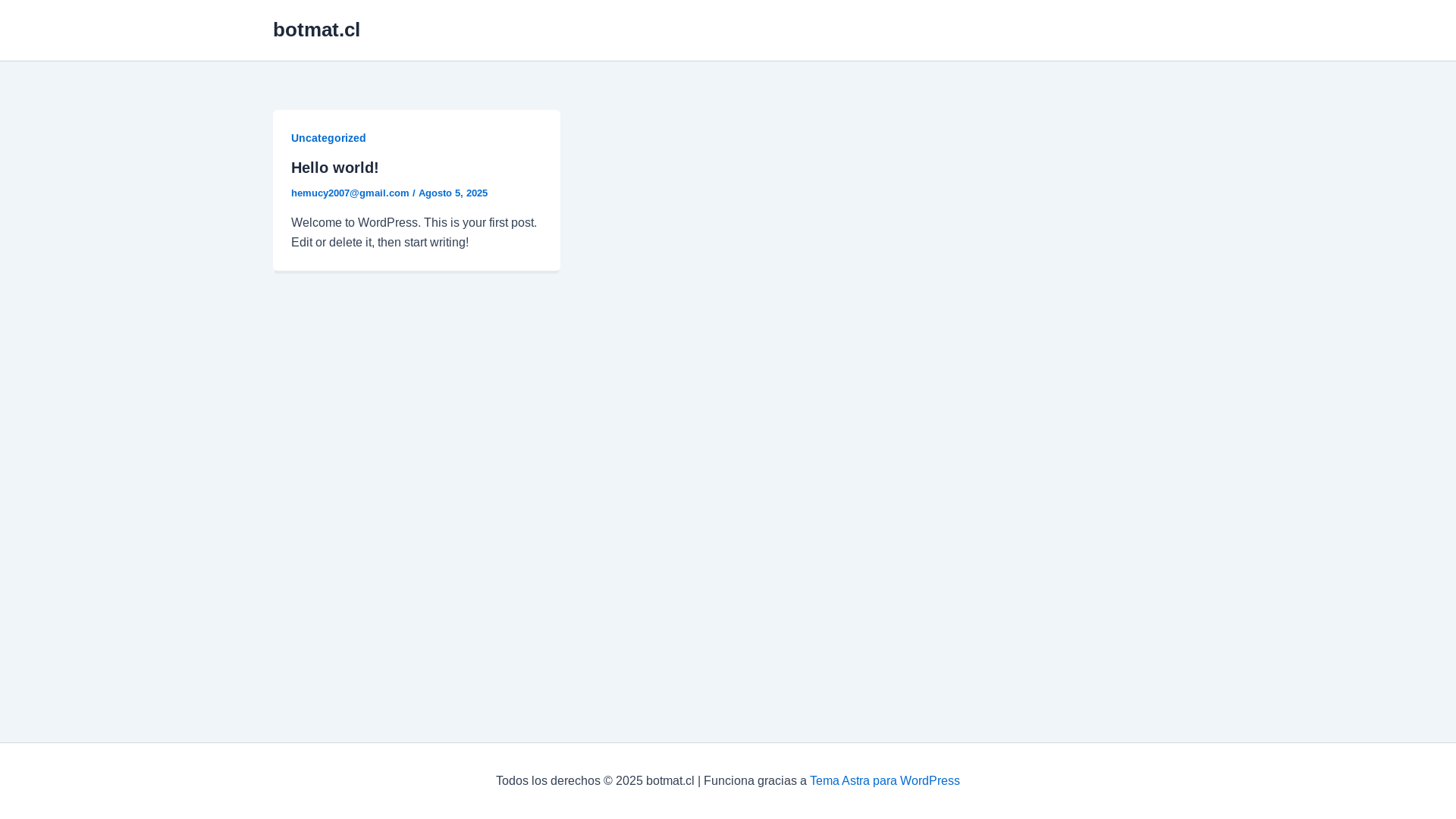website screenshot of https://botmat.cl/