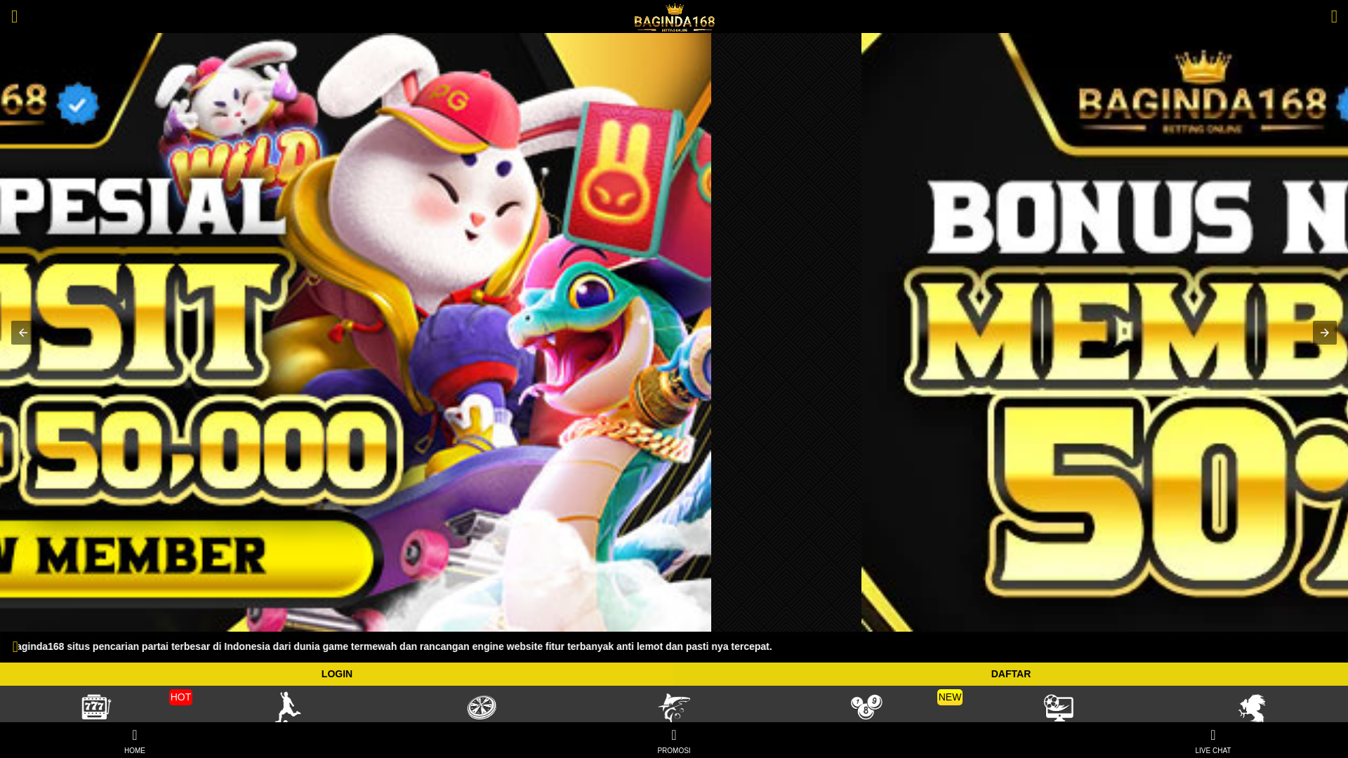 website screenshot of https://baginda168idi.pages.dev/