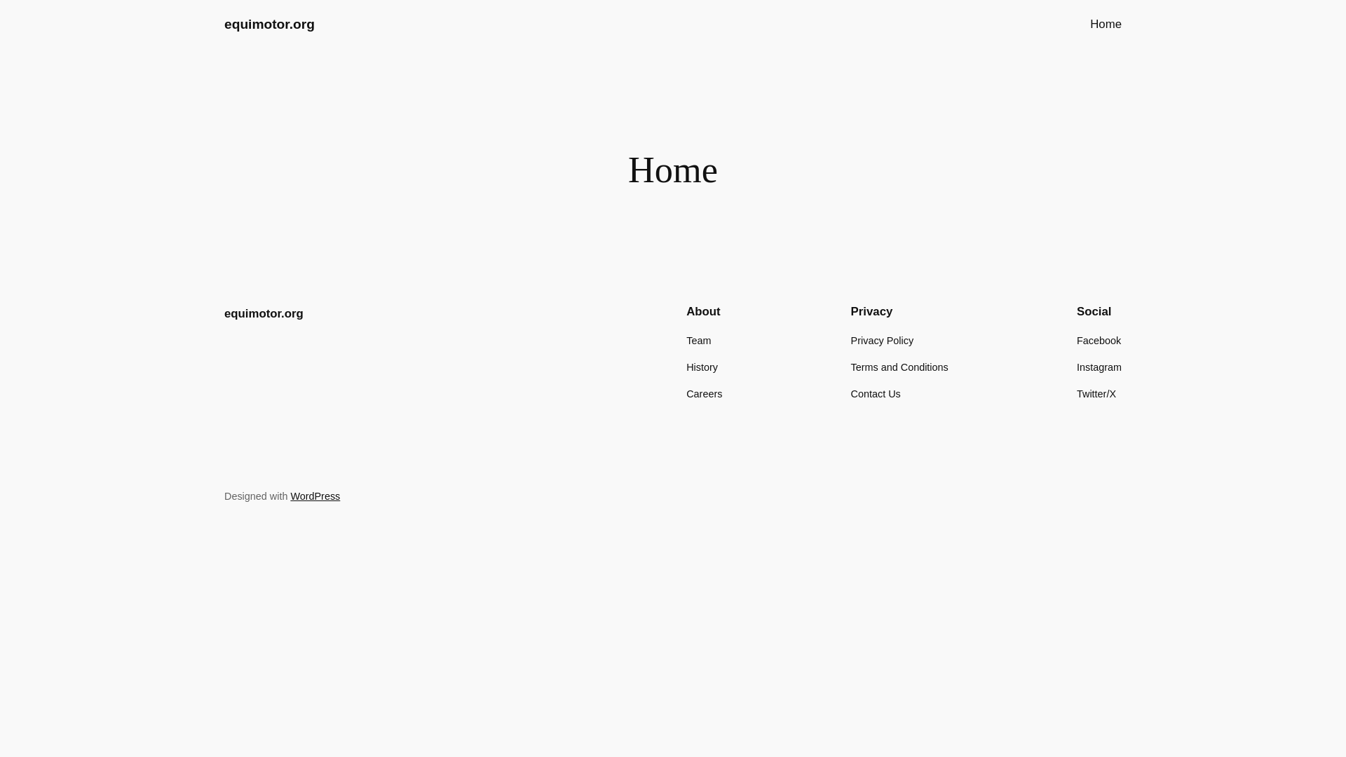 website screenshot of https://equimotor.org/
