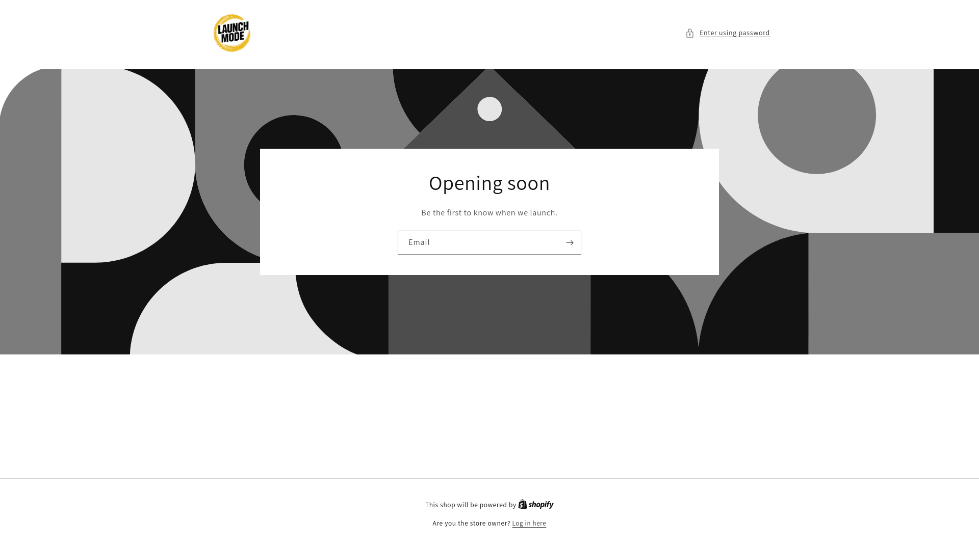website screenshot of https://launchmode.store/