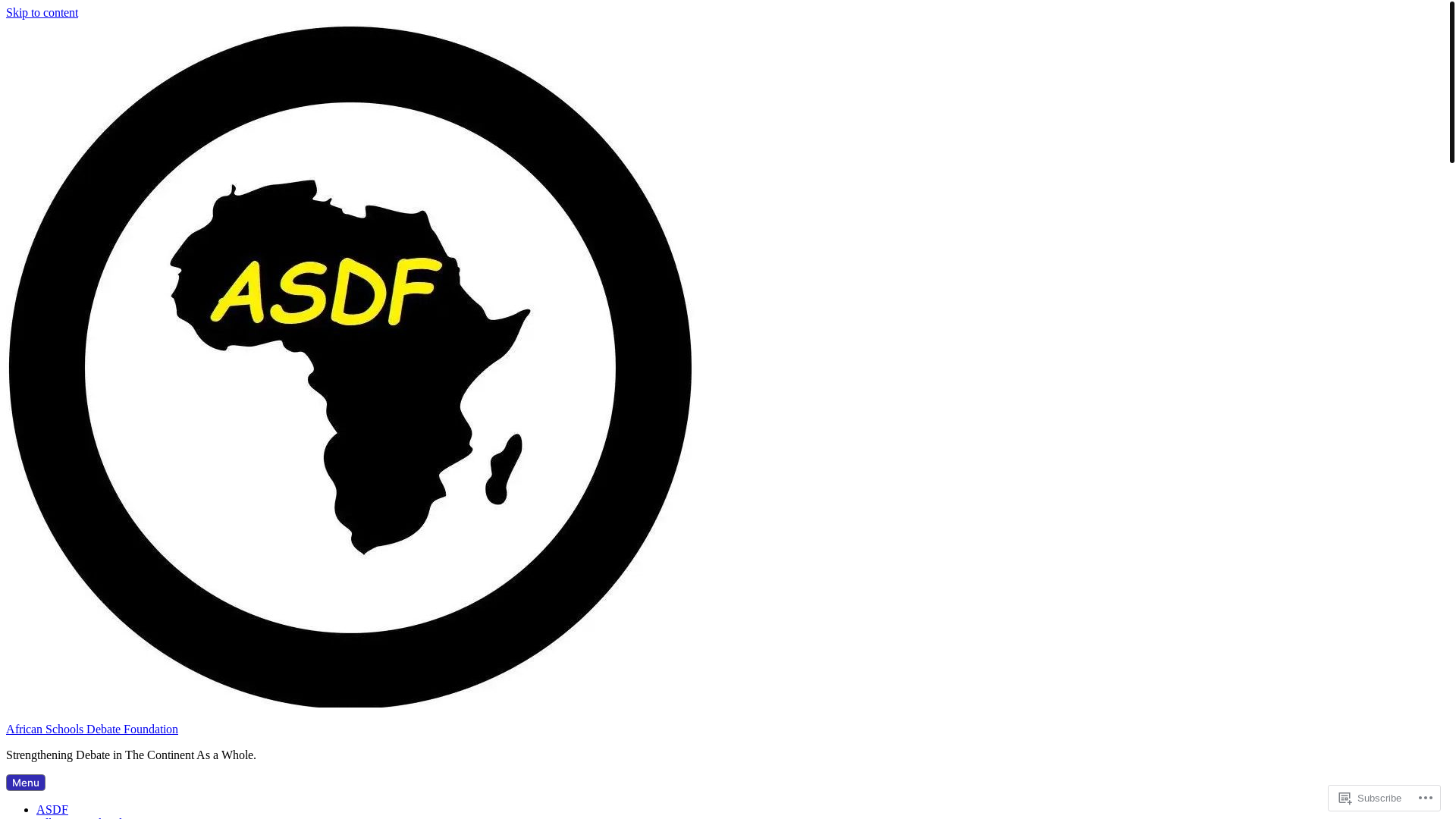 website screenshot of https://africansdf.org/