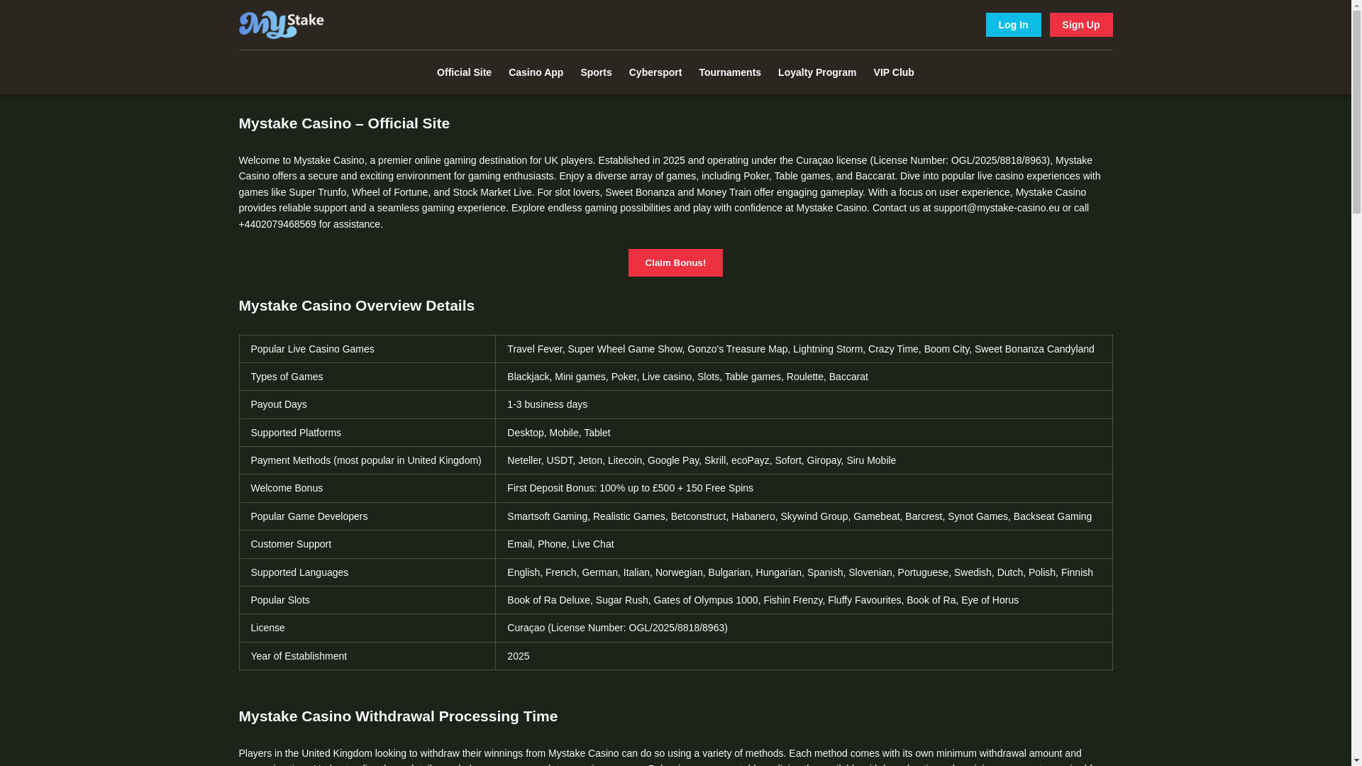 website screenshot of https://mystake-casino-eu.pages.dev/