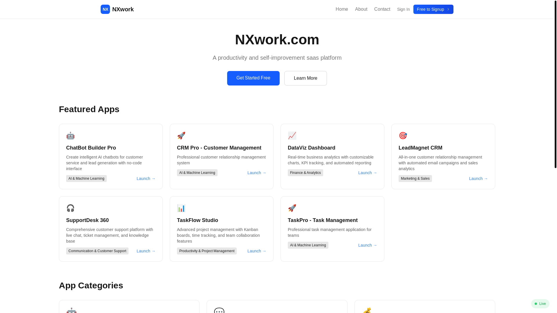 website screenshot of https://nxwork-com.pages.dev/