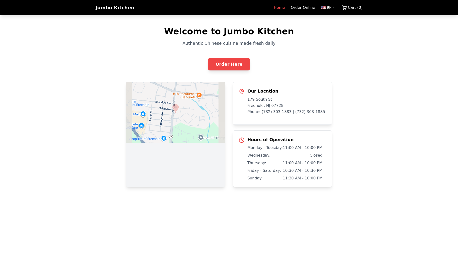 website screenshot of https://freeholdjumbokitchen.com/