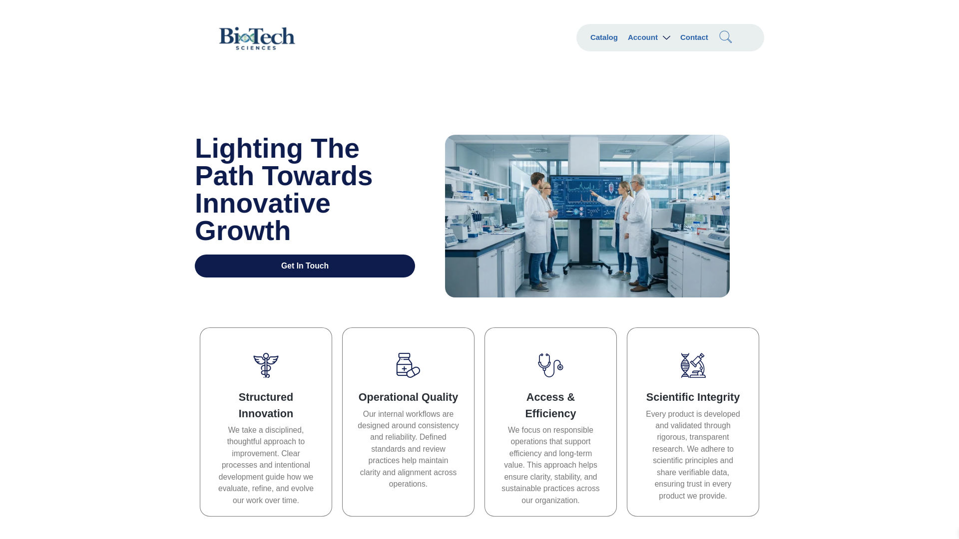 website screenshot of https://biotechsindustries.com/