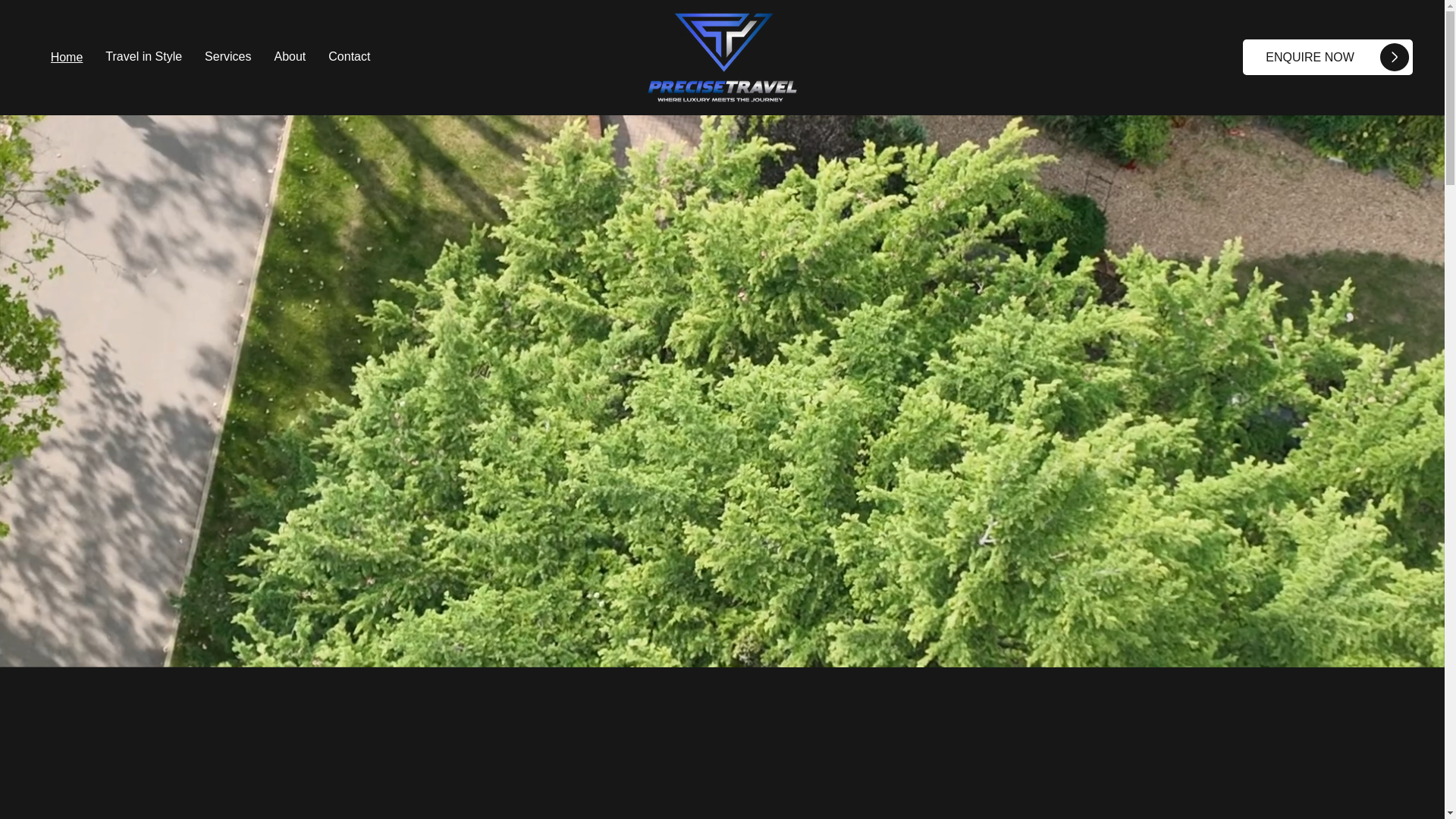 website screenshot of https://precise-travel.co.uk/