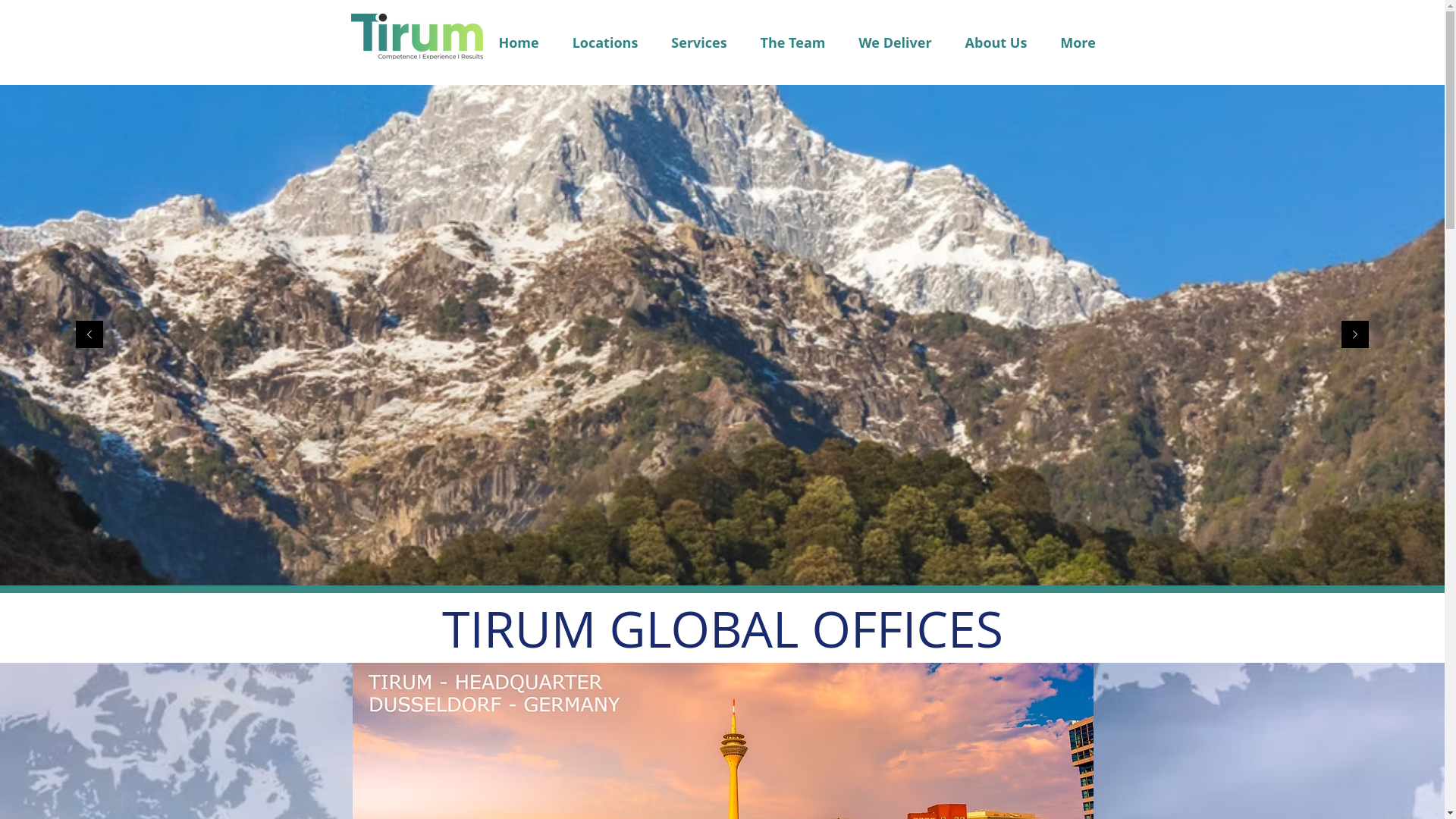 website screenshot of https://tirum-management.de/