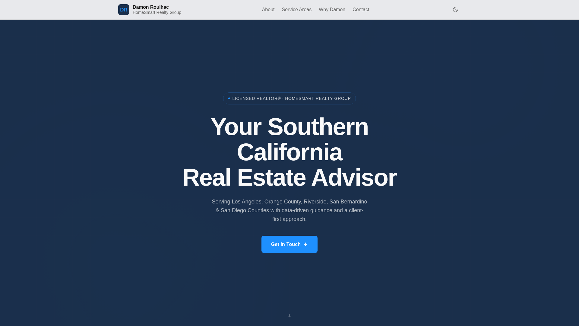 website screenshot of https://damonroulhac.com/