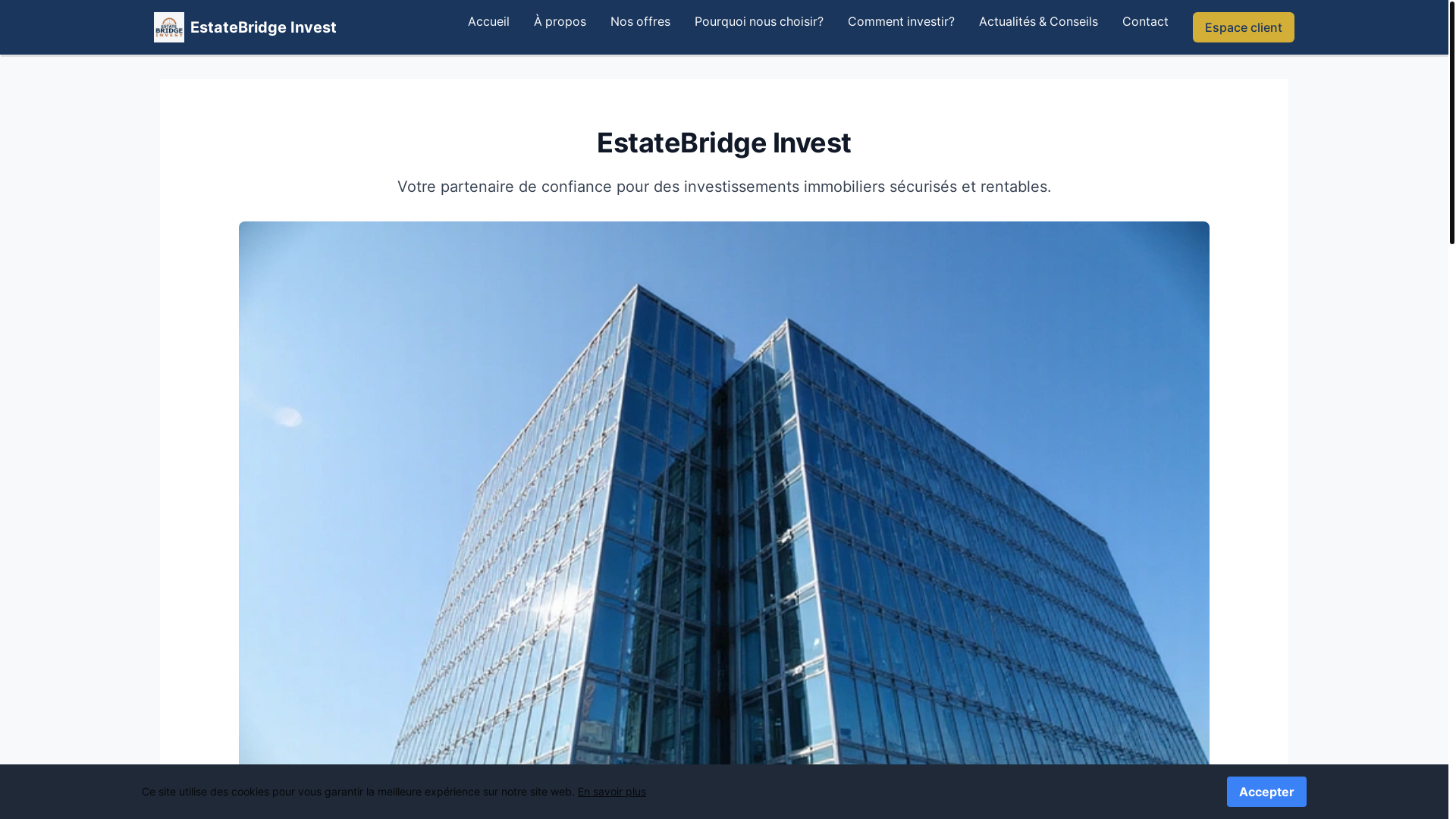 website screenshot of https://estateupbridge.com/