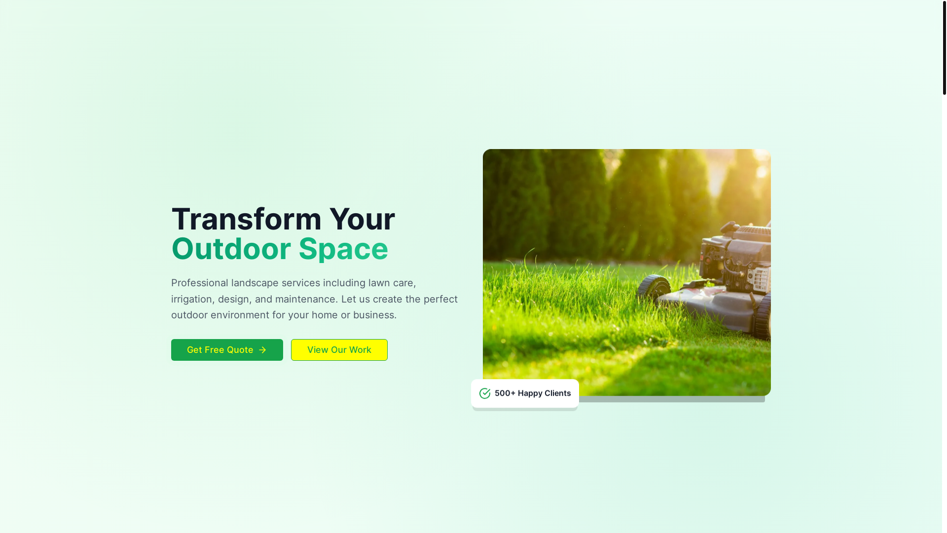 website screenshot of https://borgeslandscaping.site/