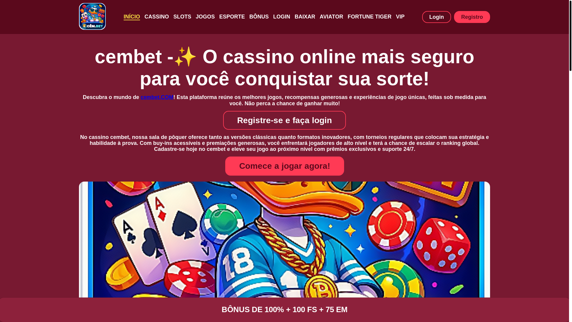 website screenshot of https://cembetapp.com/