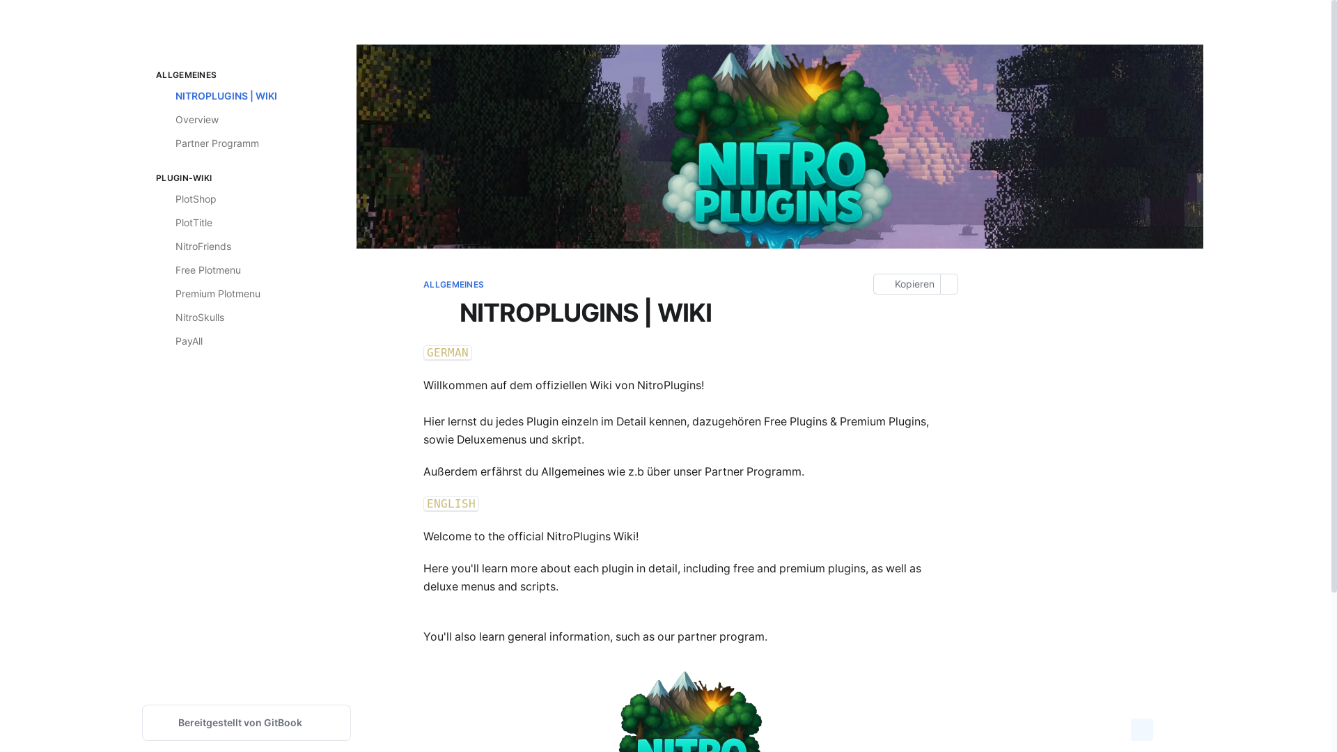 website screenshot of https://nitroplugins.gitbook.io/nitroplugins
