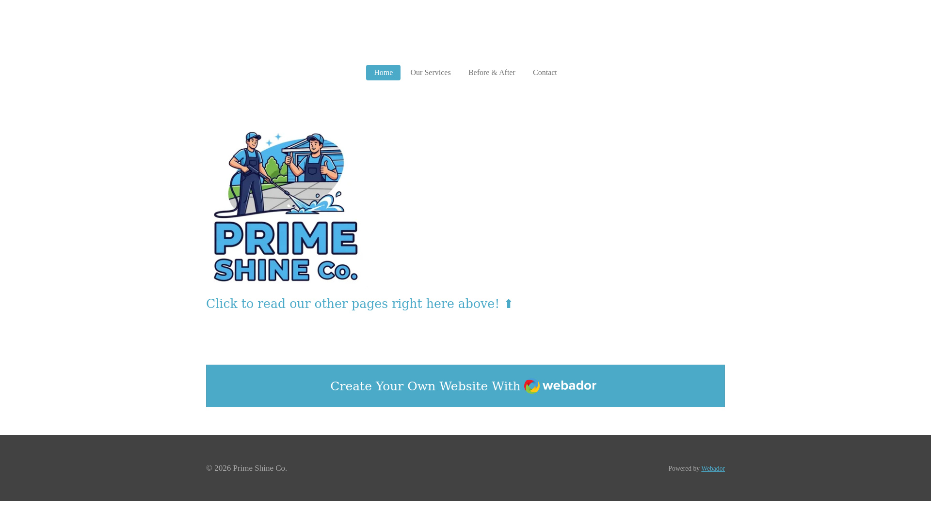 website screenshot of https://primeshinehouston.com