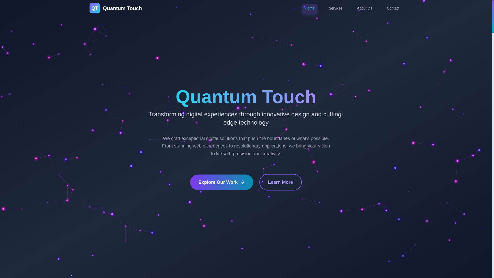 website screenshot of https://qtlabs.xyz/