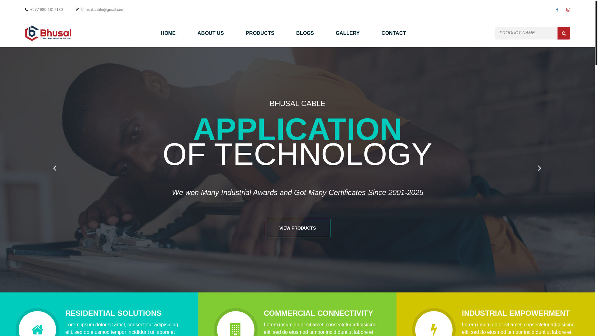 website screenshot of https://saarathicable.com/