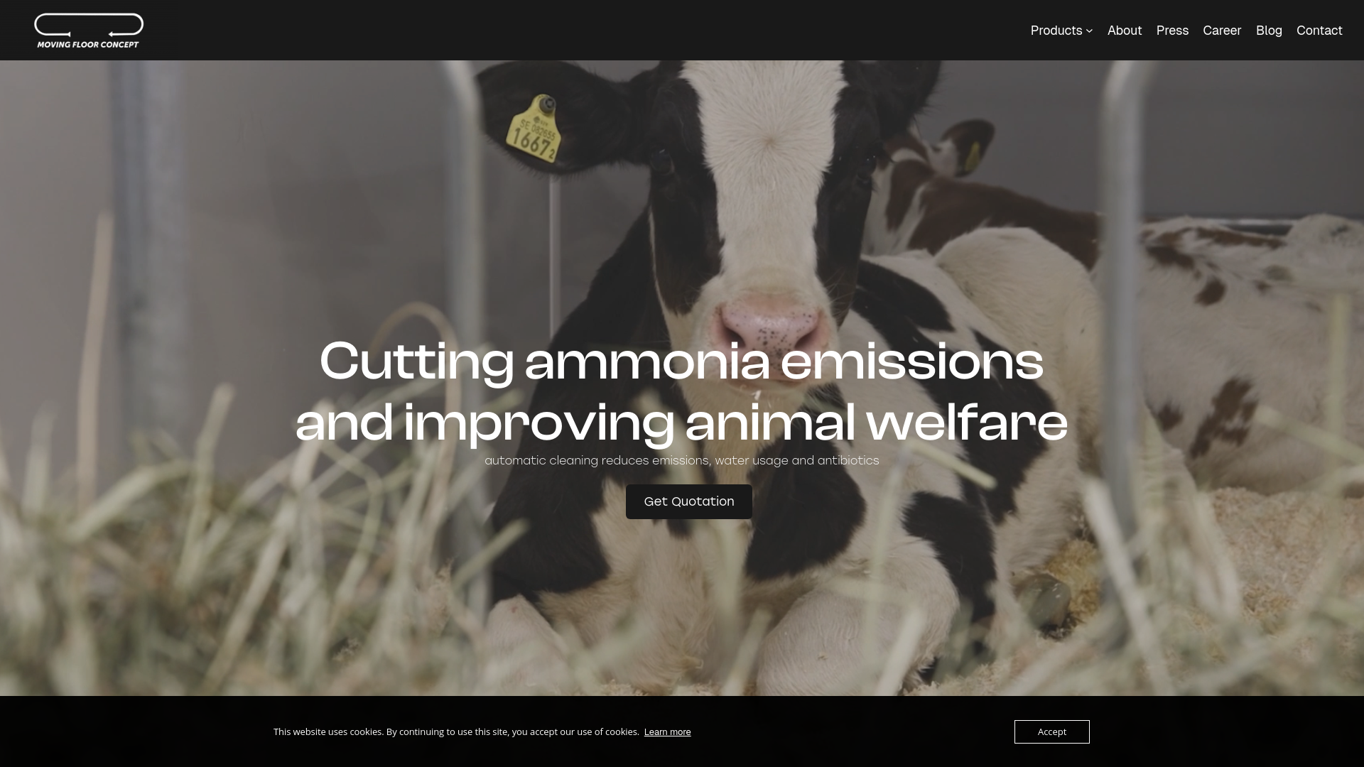 website screenshot of https://movingfloorimpact.com/