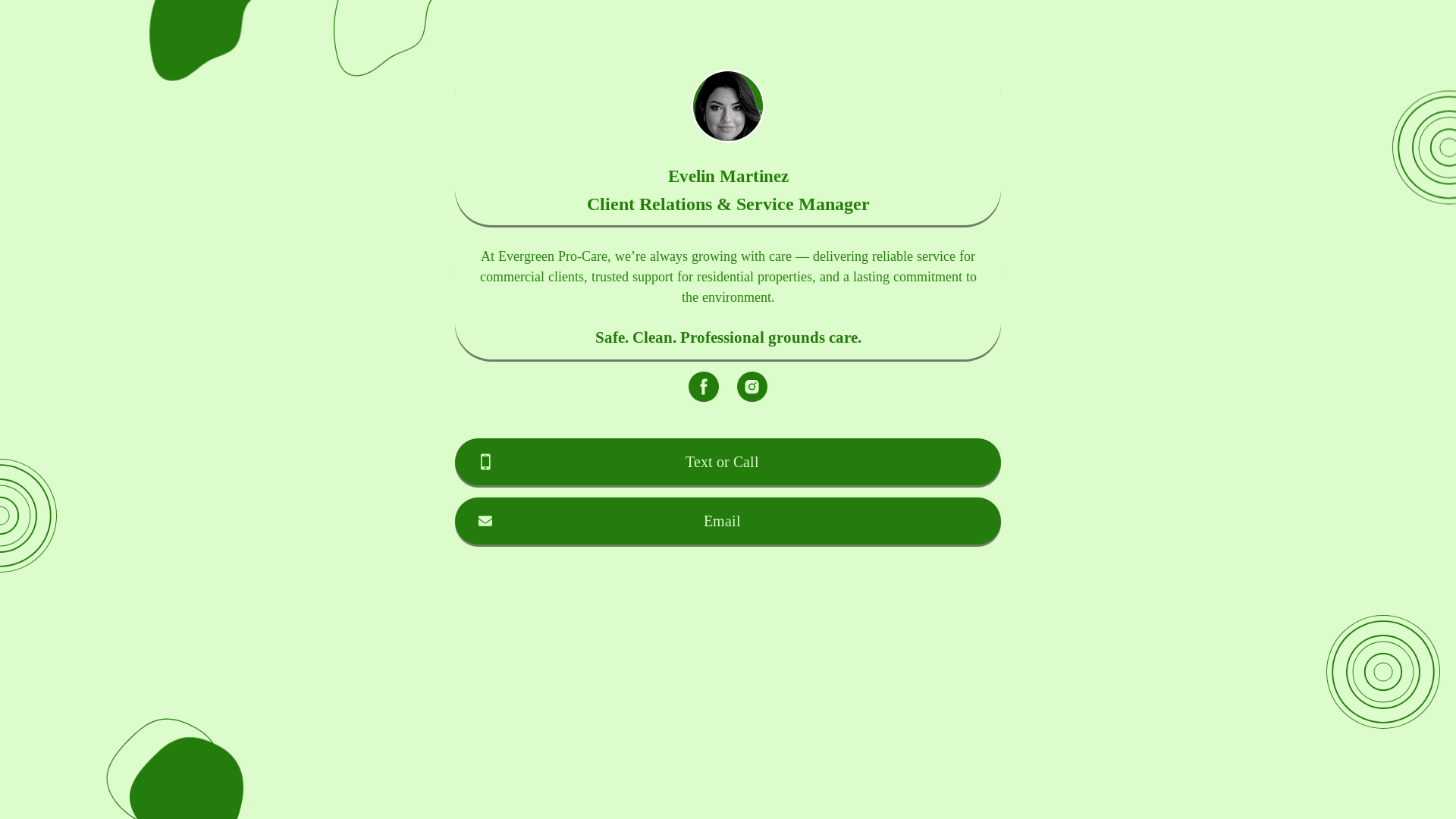 website screenshot of https://evergreenpro-care.com/