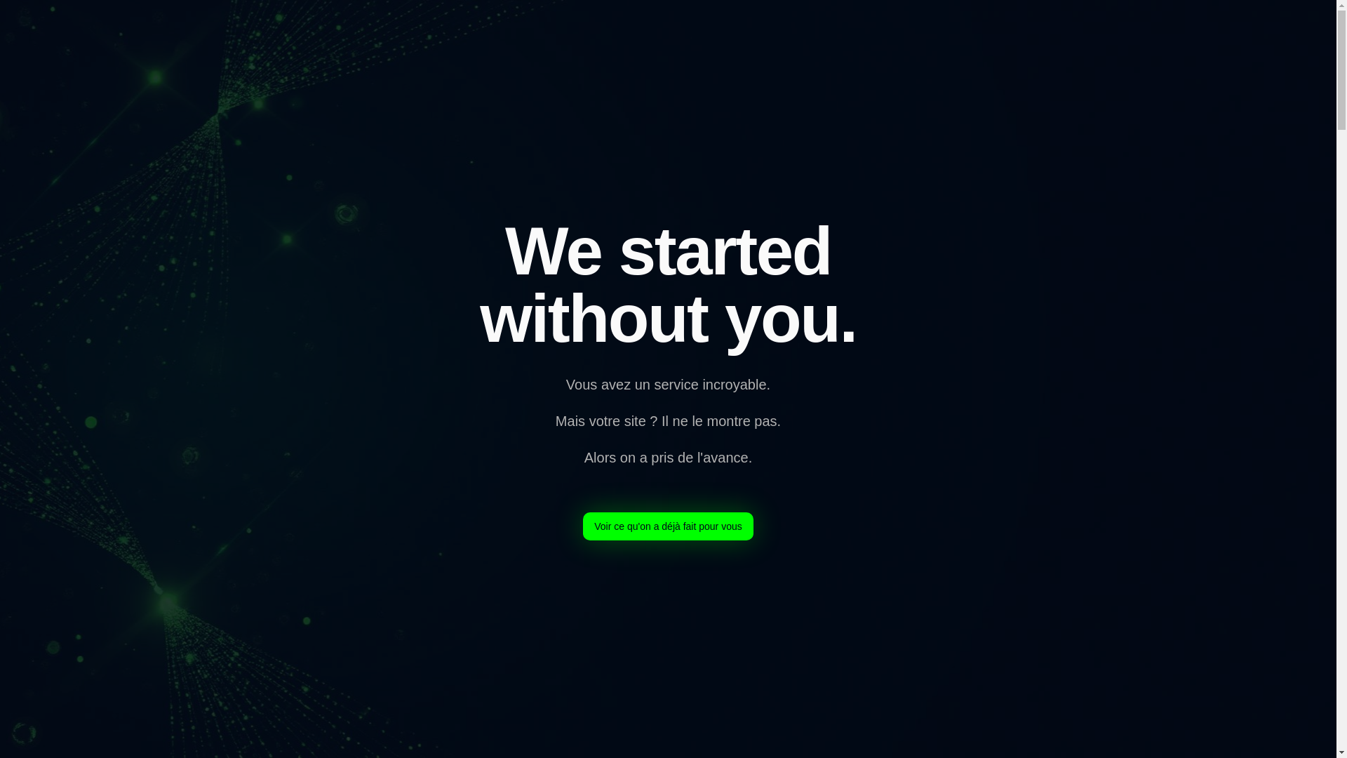 website screenshot of https://westartedwithoutyou.com/