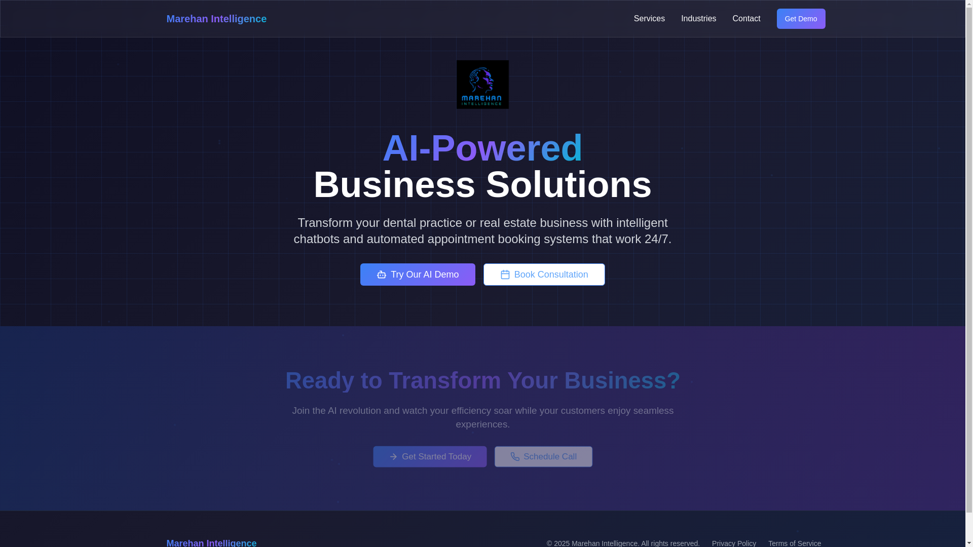 website screenshot of https://hanovaraintelligence.io/