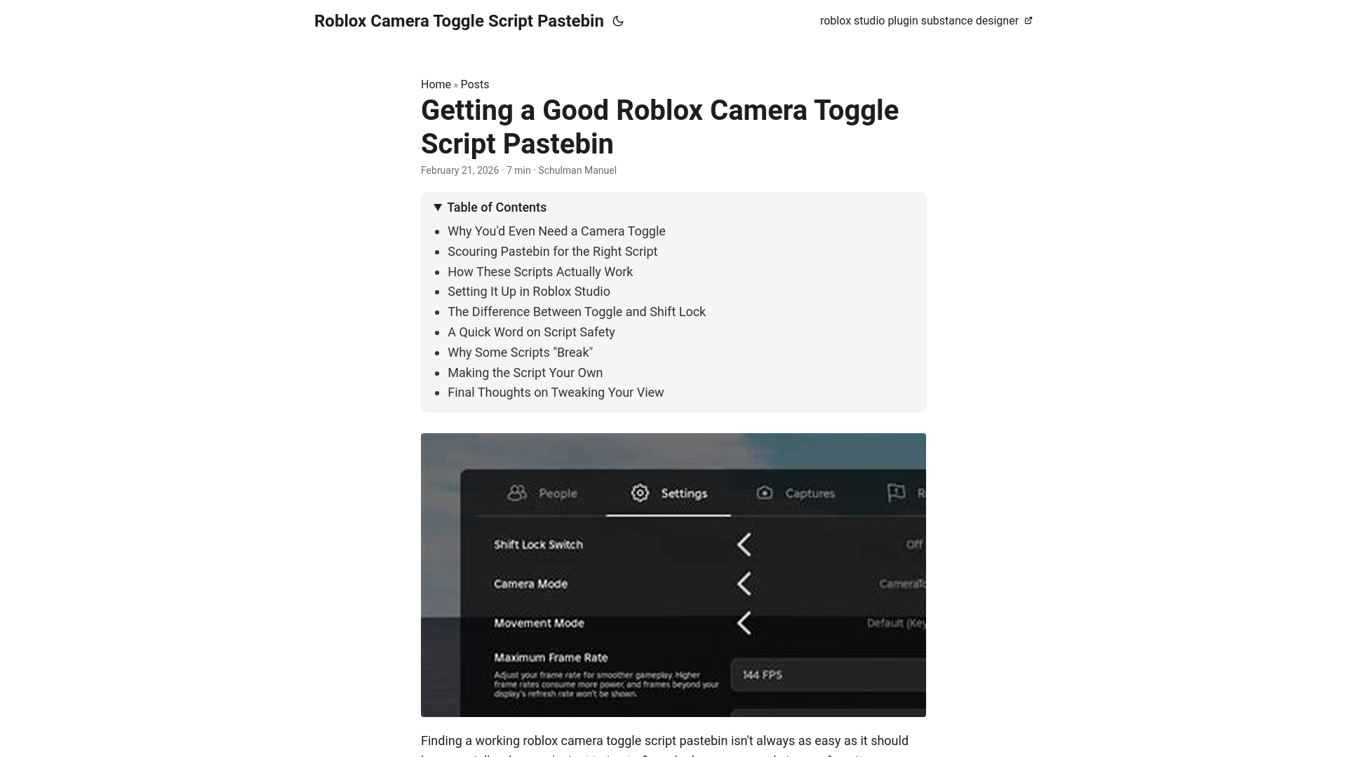 website screenshot of https://roblox-camera-toggle-script-pastebin.pages.dev/