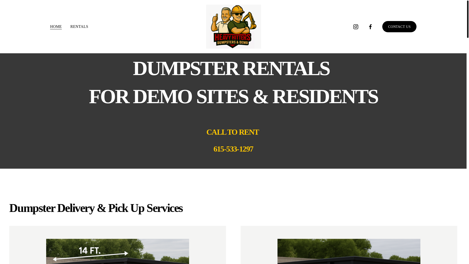 website screenshot of https://dumpsteranddemo.com/