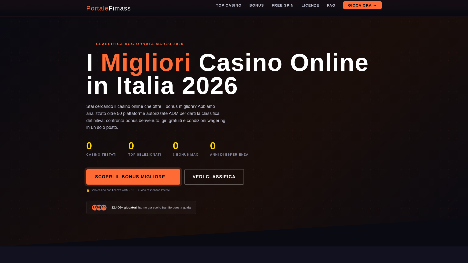 website screenshot of https://portalefimass-it.pages.dev/