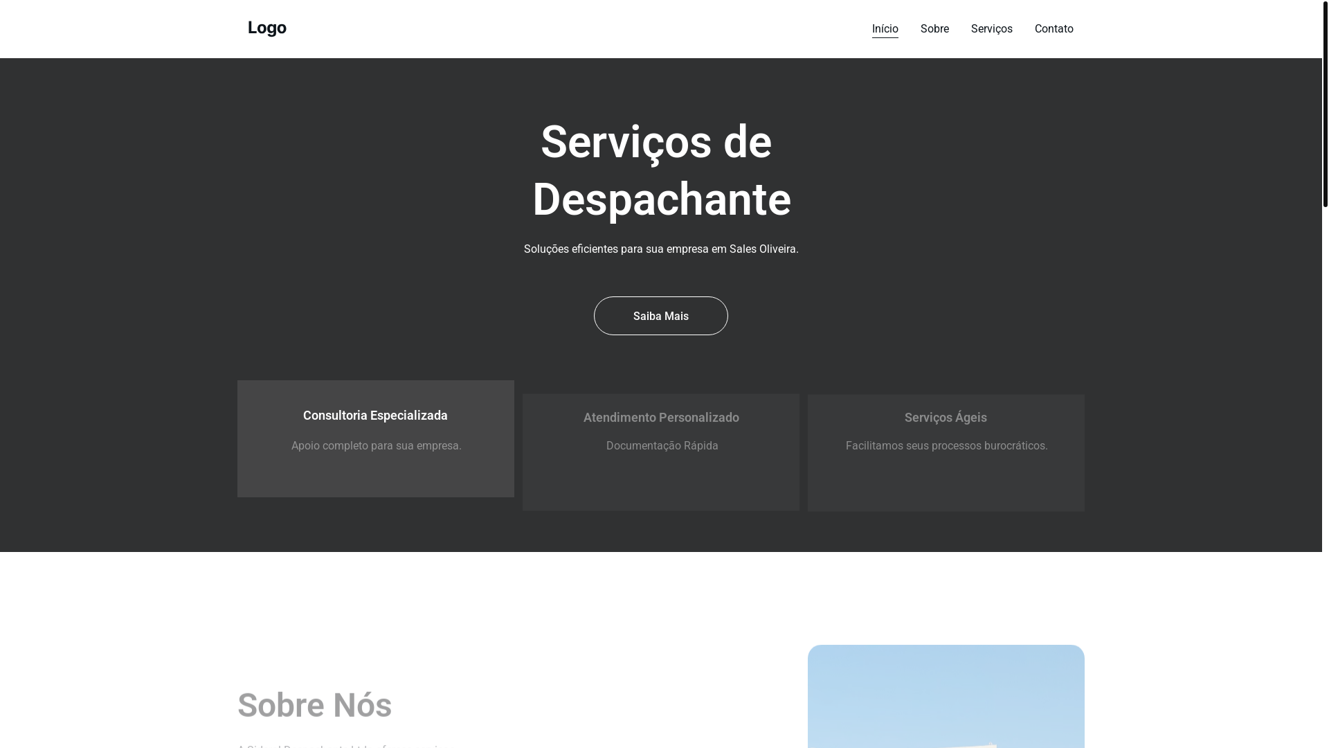 website screenshot of https://sideraldespachanteltda.shop/