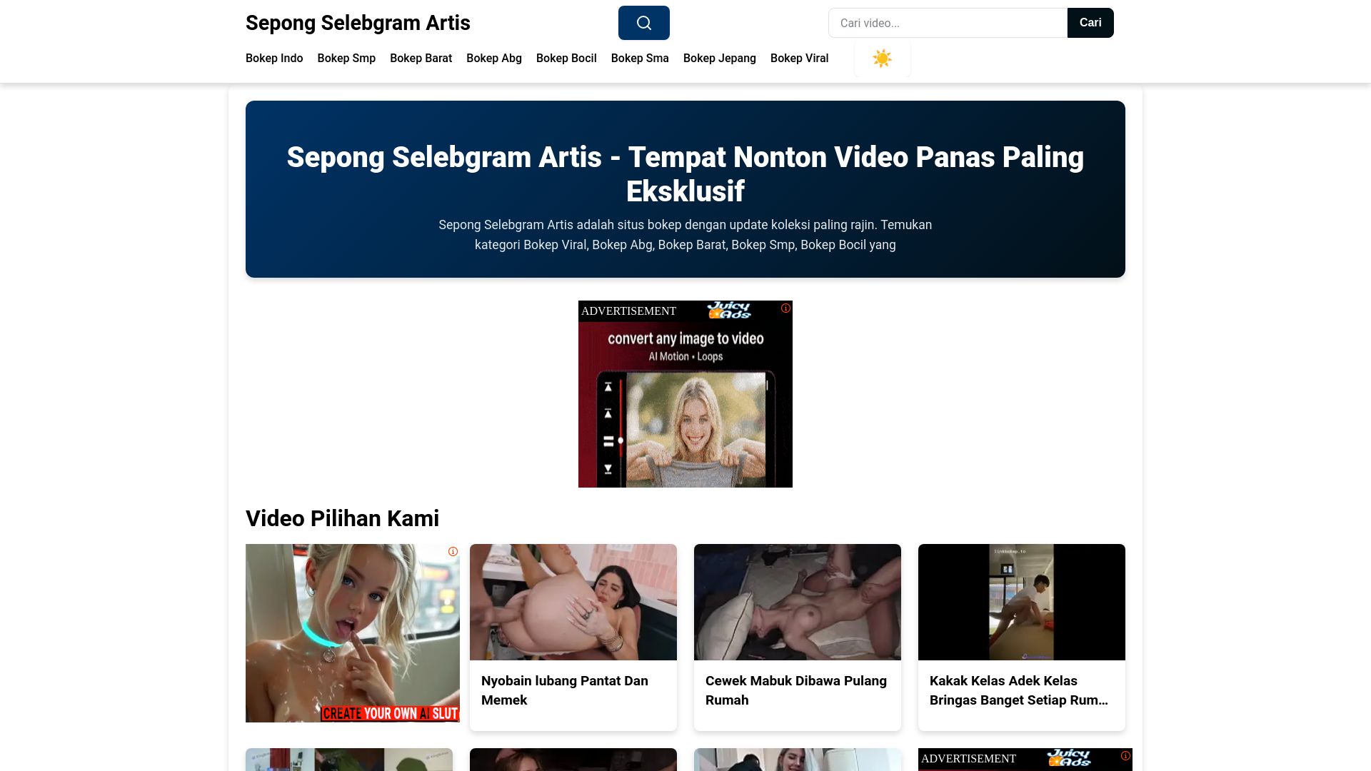 website screenshot of https://sepongselebgramartis.pages.dev/