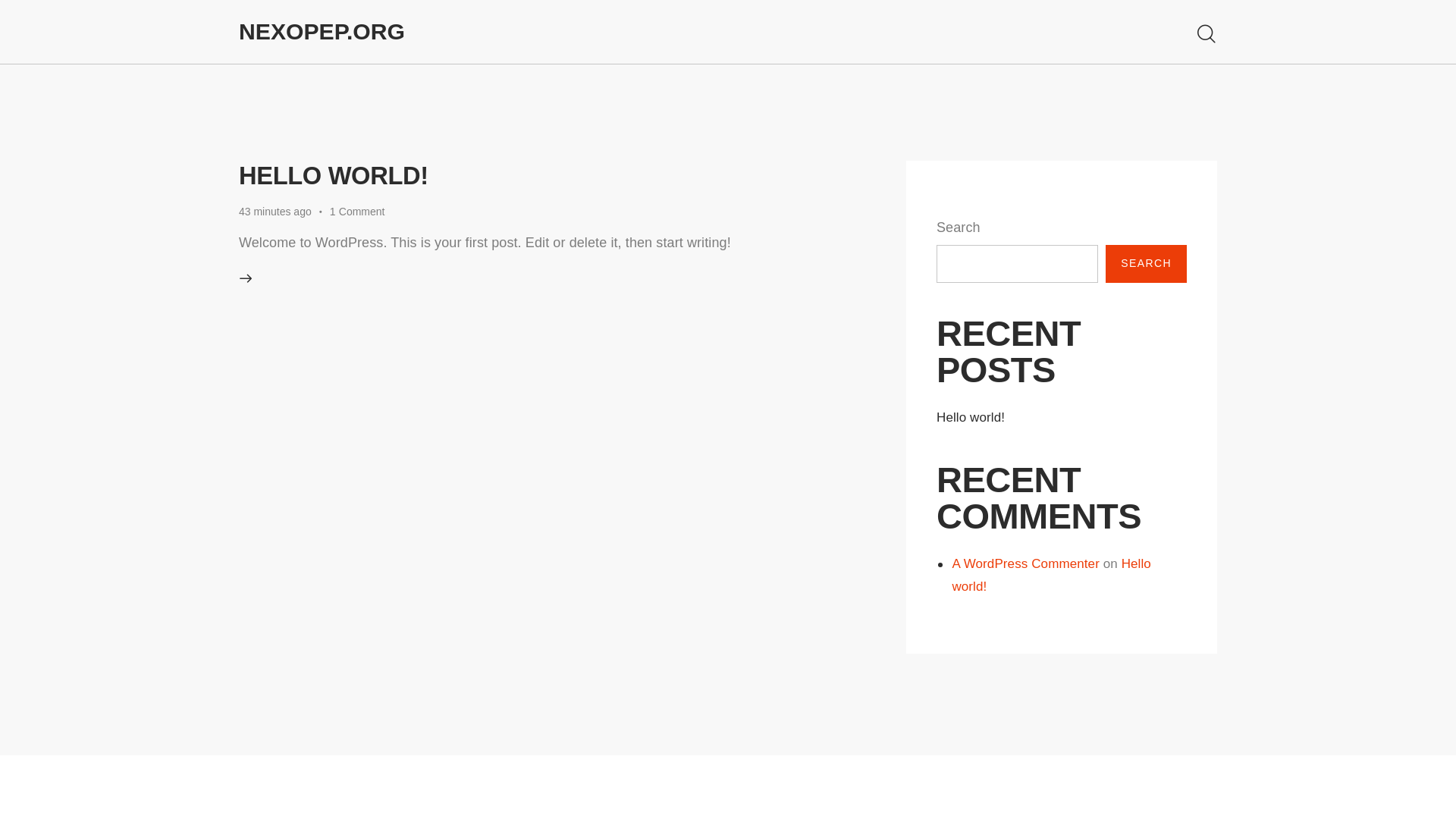 website screenshot of https://nexopep.org/