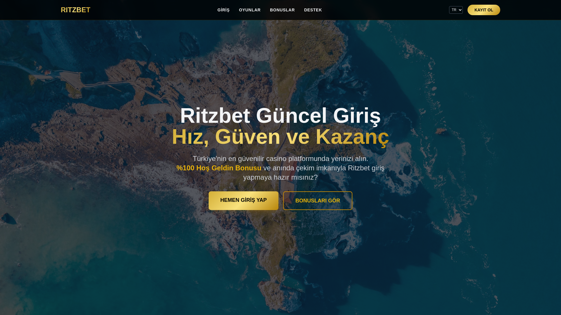 website screenshot of https://tr.ritzbetguncel.xyz/