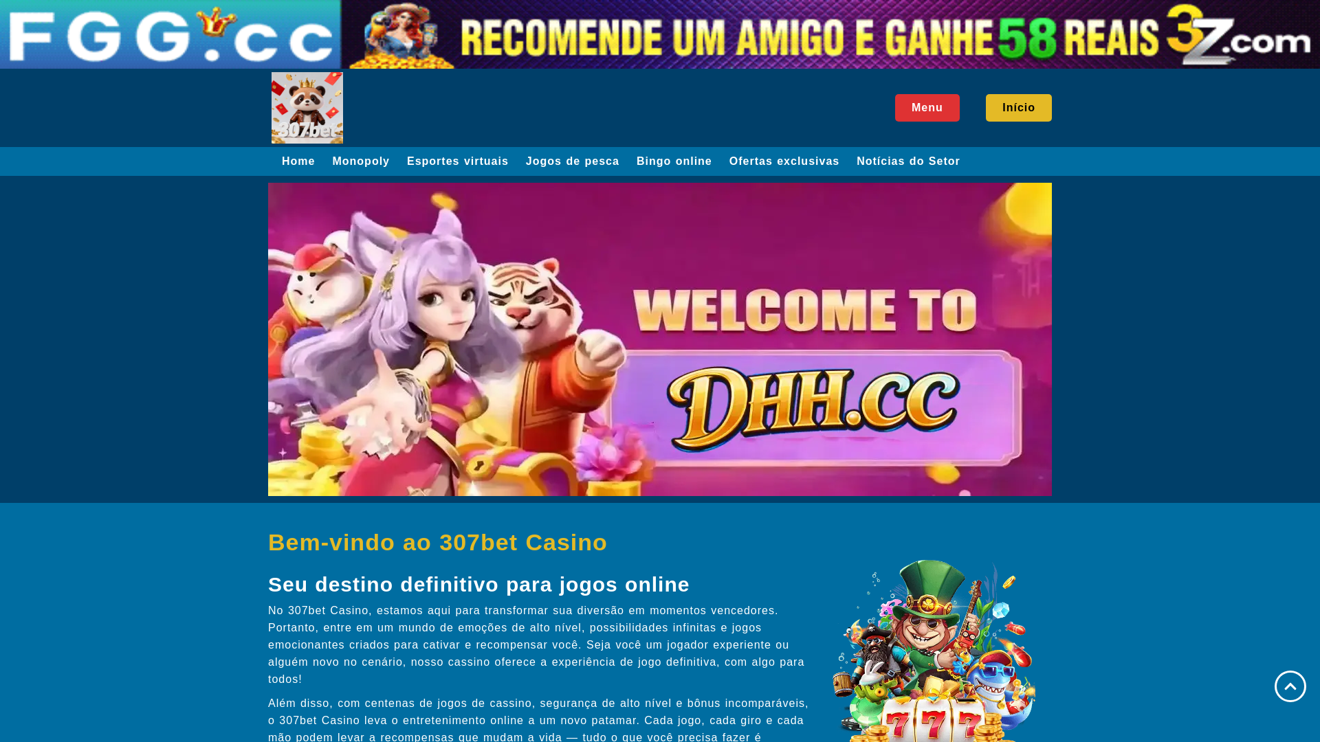 website screenshot of https://307betv.com