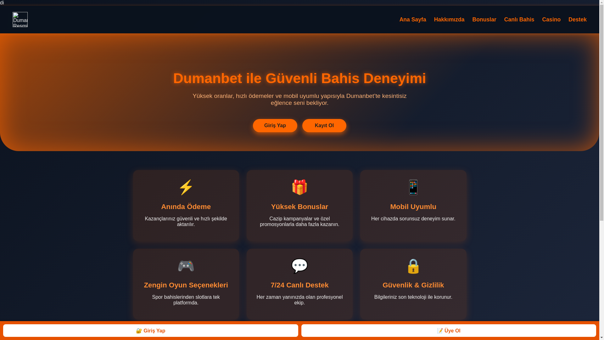 website screenshot of https://vip-duman-bet-xyz.pages.dev/