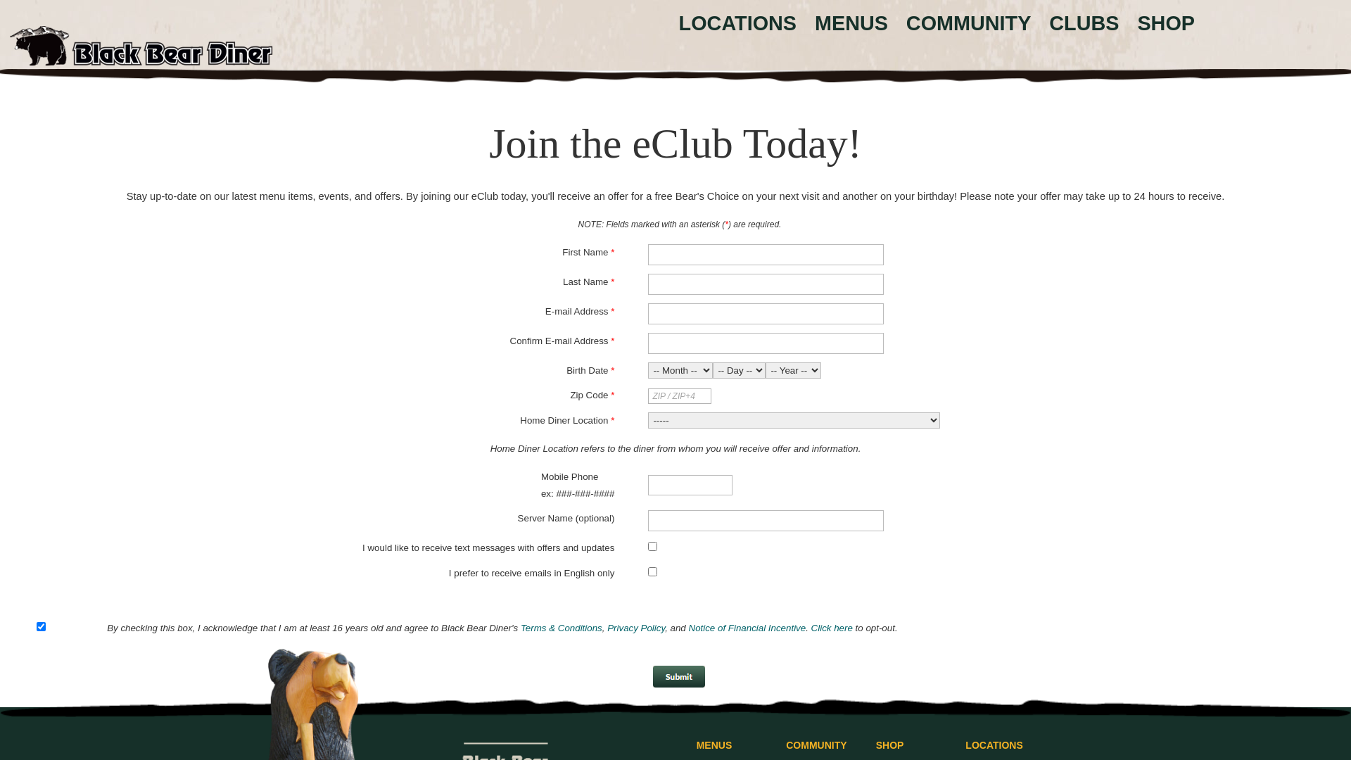 website screenshot of https://blackbeardiner.fbmta.com/