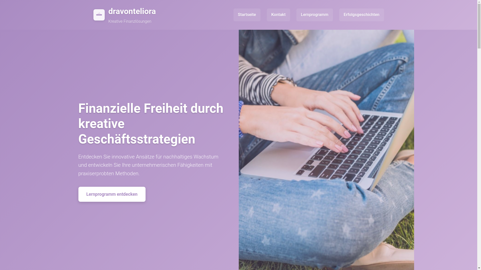 website screenshot of https://dravonteliora.com/