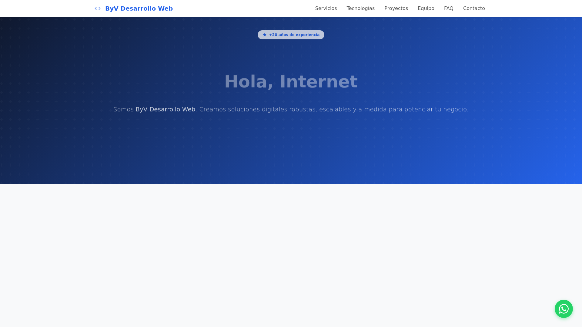 website screenshot of https://byvdesarrollo.site/