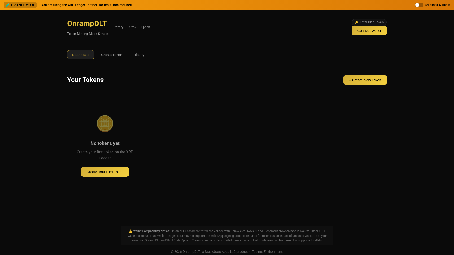website screenshot of https://onrampdlt-app-io.pages.dev/