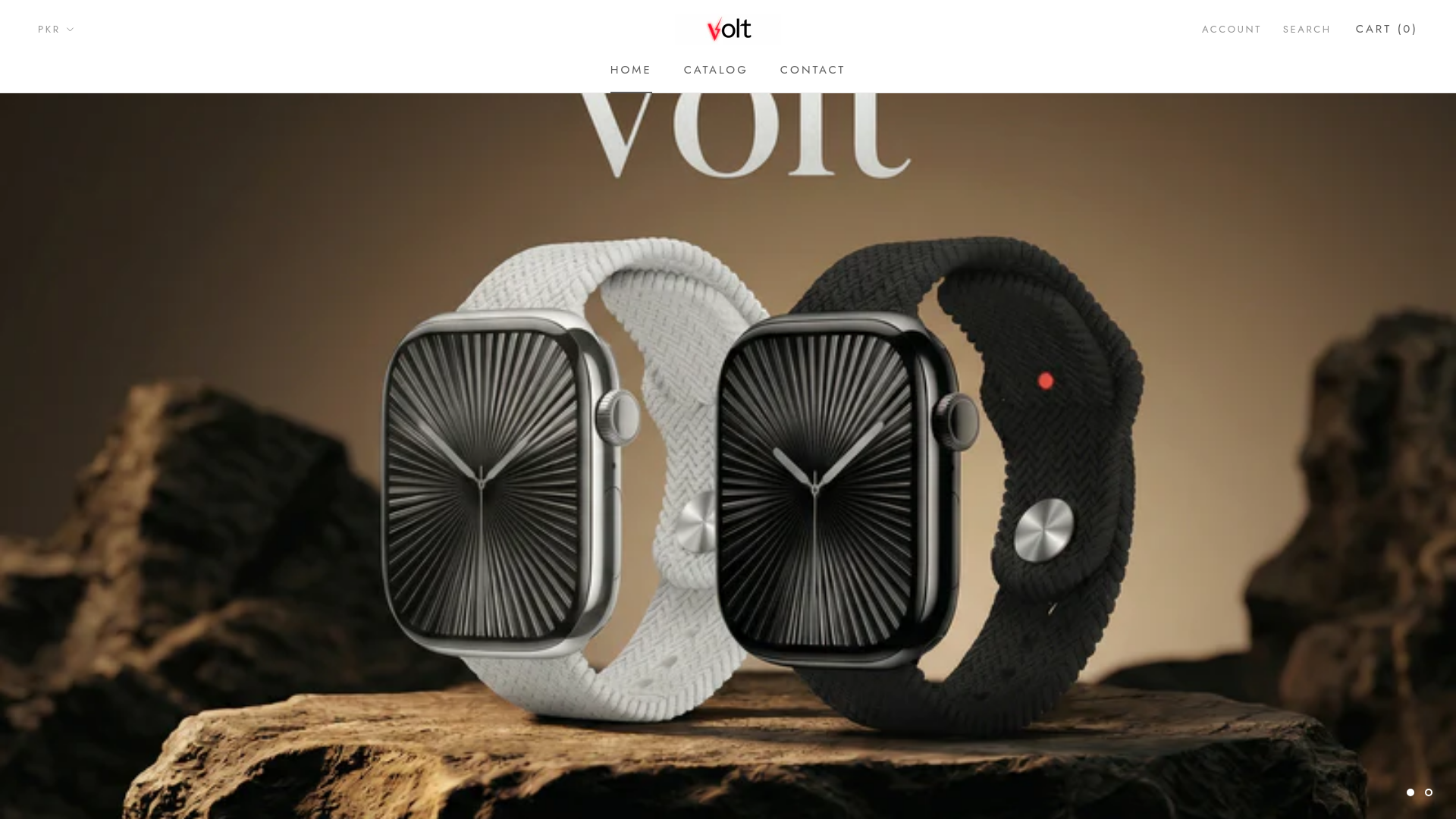 website screenshot of https://voltlifestyle.store/