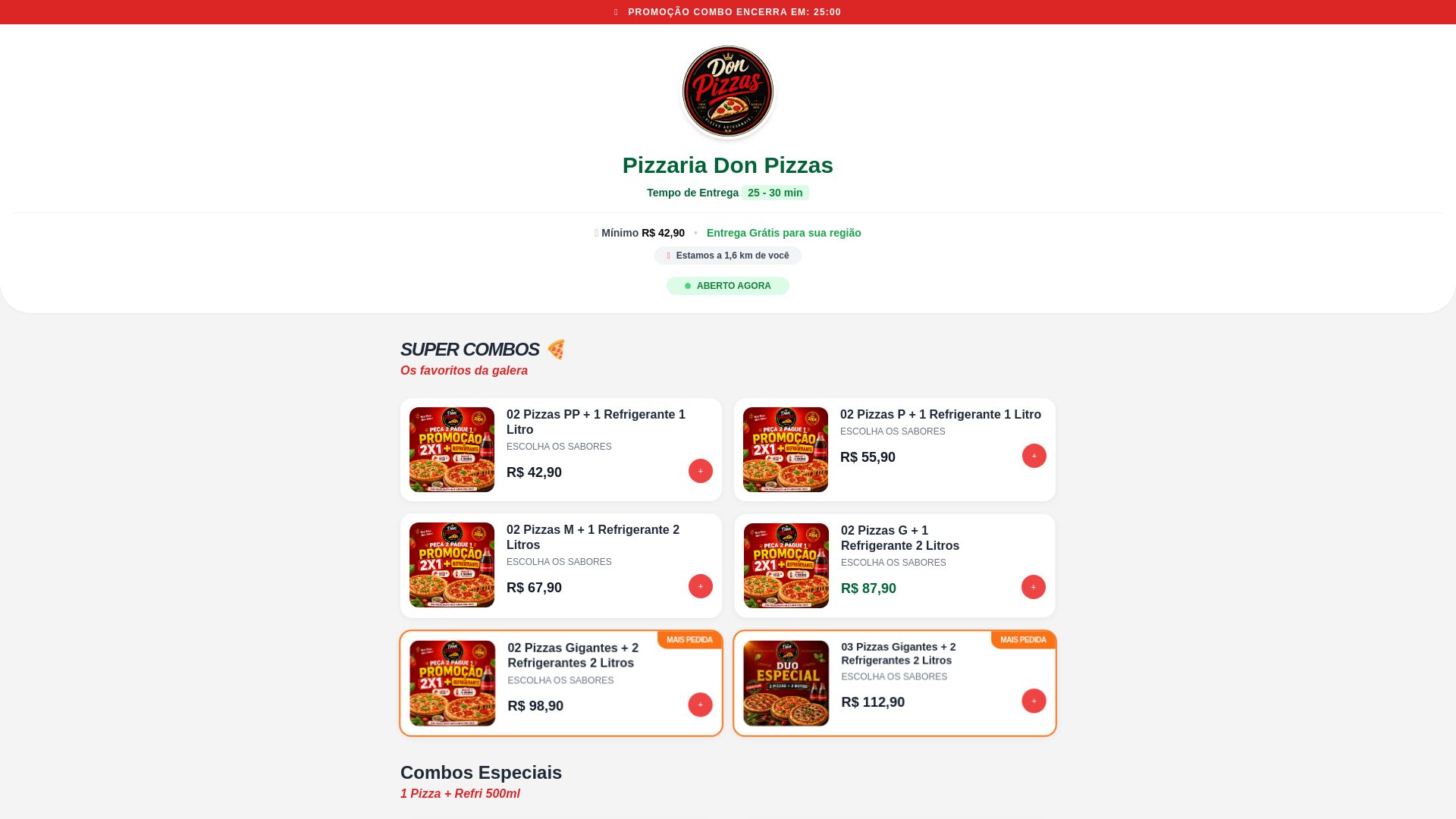website screenshot of https://pizzaria-premium-cardapio-deliveryfast.pages.dev/
