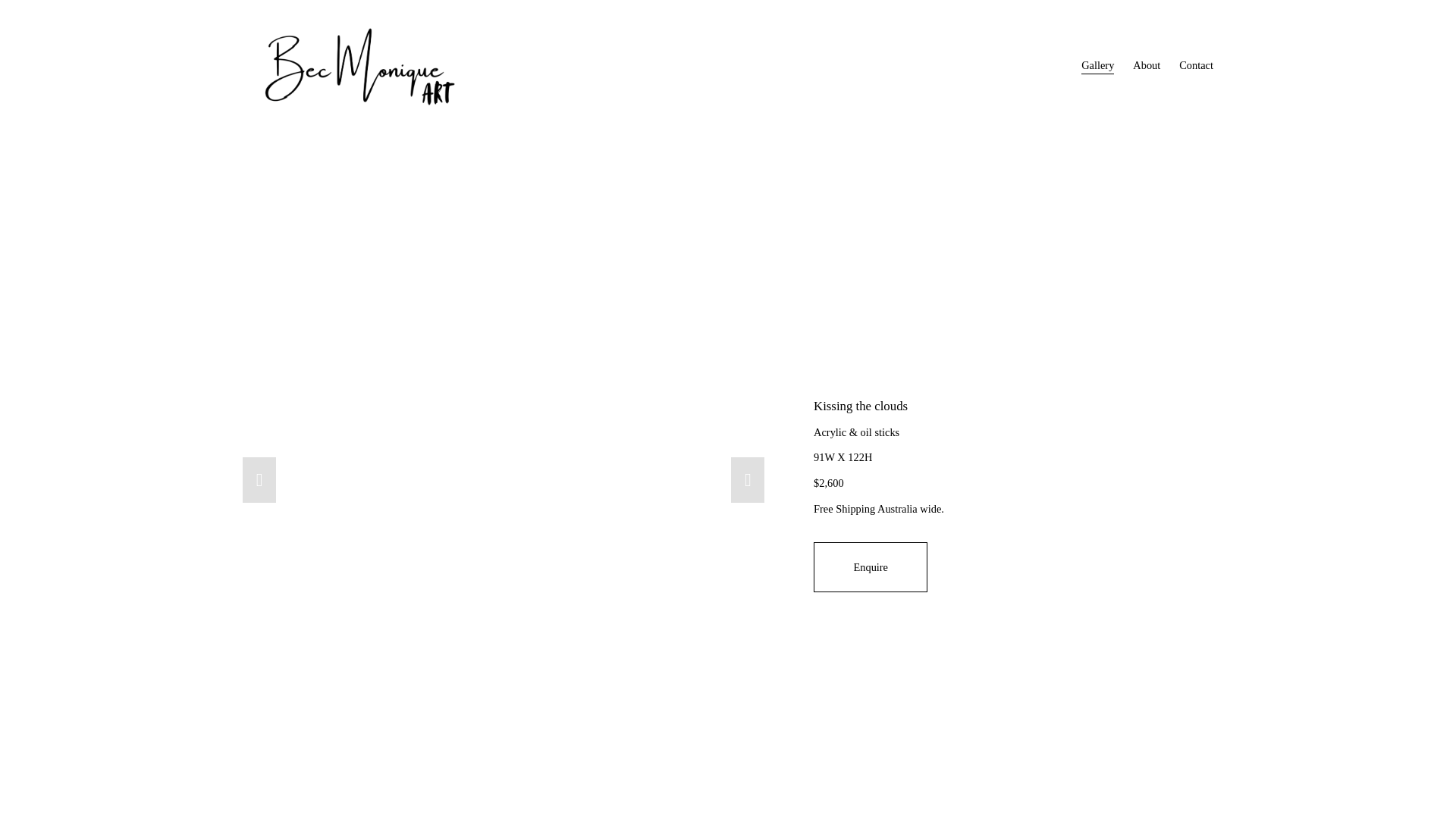 website screenshot of https://becmoniqueart.online/
