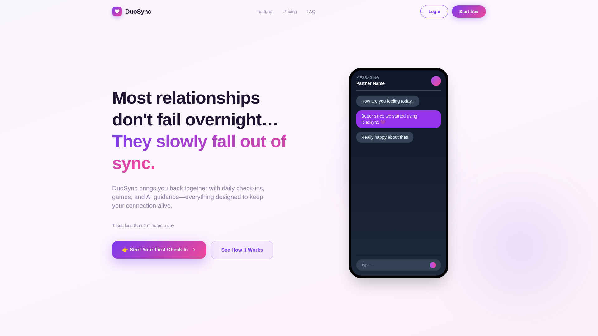 website screenshot of https://tryduosync.com/
