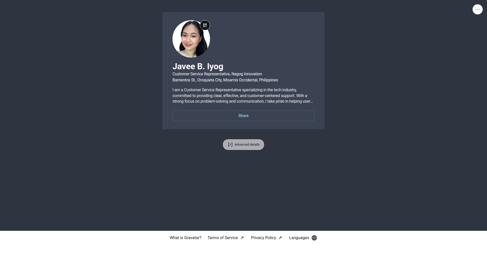 website screenshot of https://javeebiyog.link/