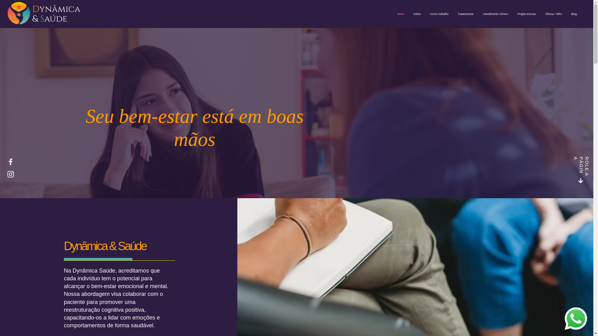 website screenshot of https://dynamicaesaude.com.br/