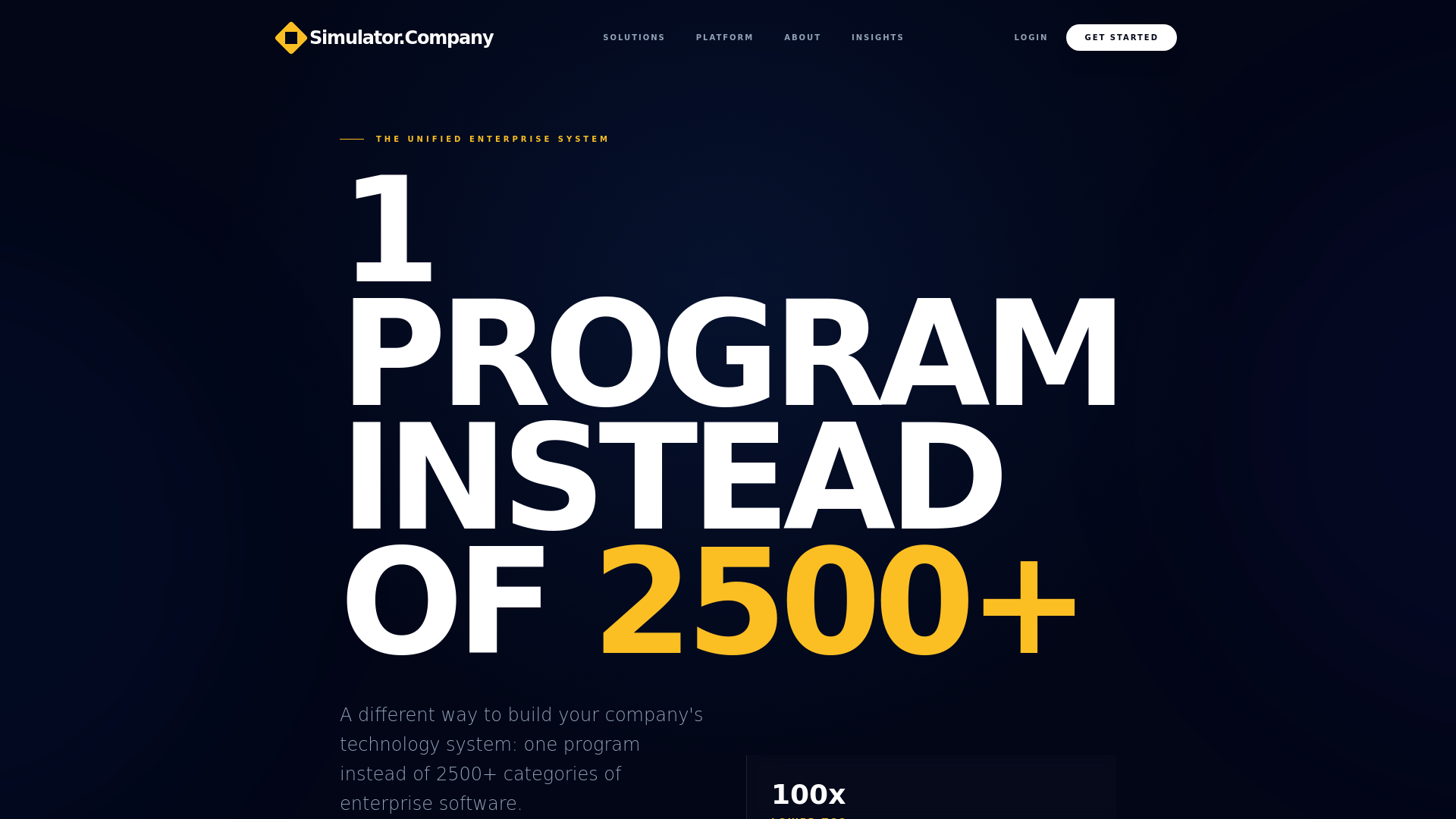 website screenshot of https://simulator-company.pages.dev/
