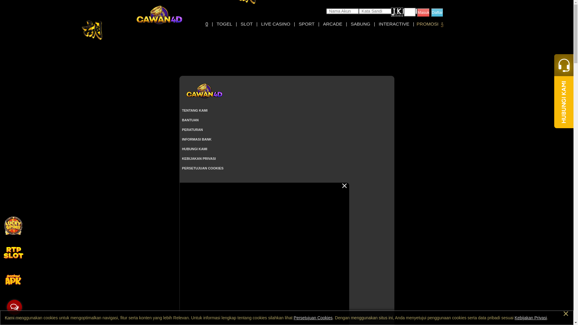 website screenshot of https://cawanperang.com/