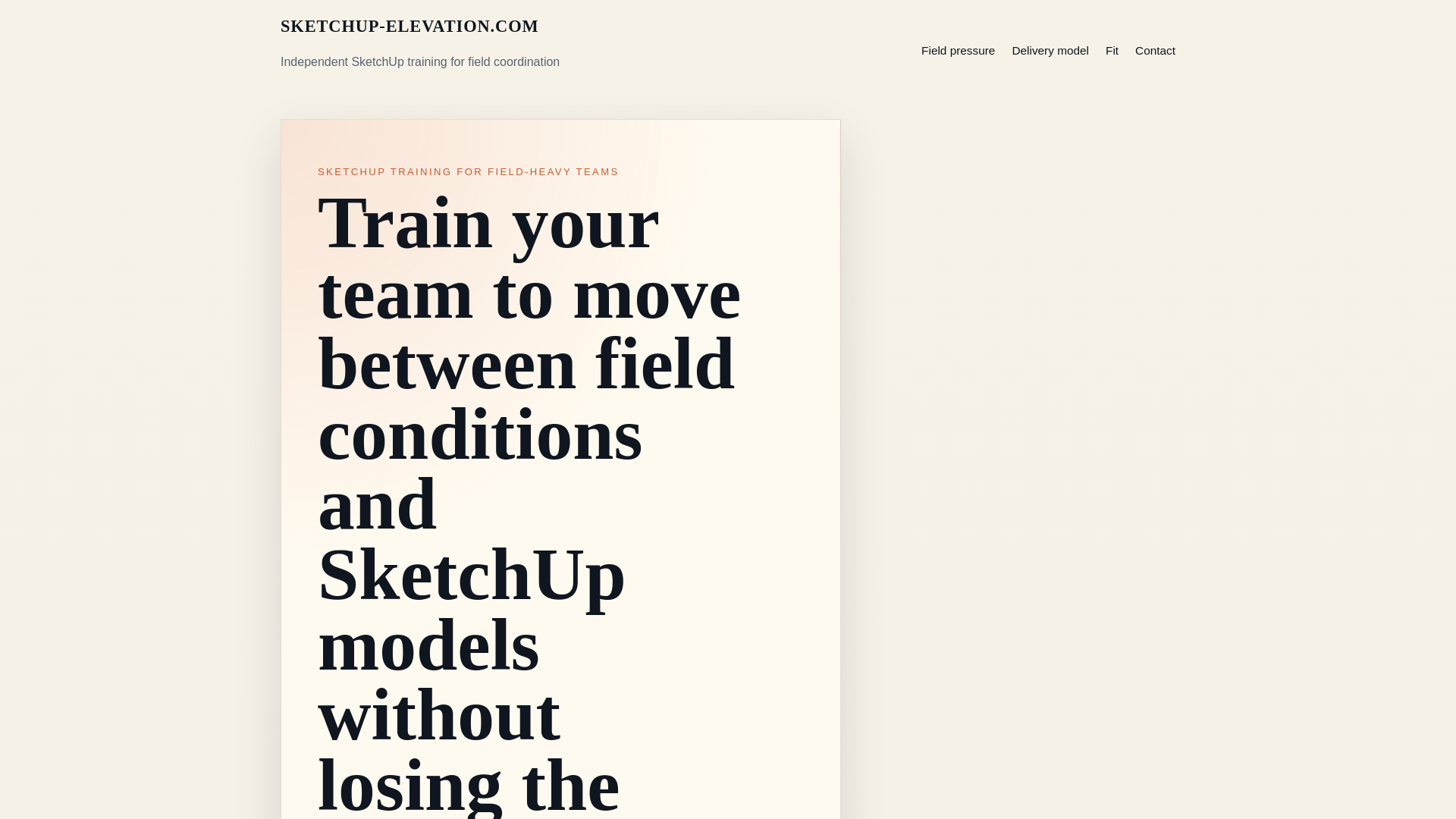 website screenshot of https://sketchup-elevation.com
